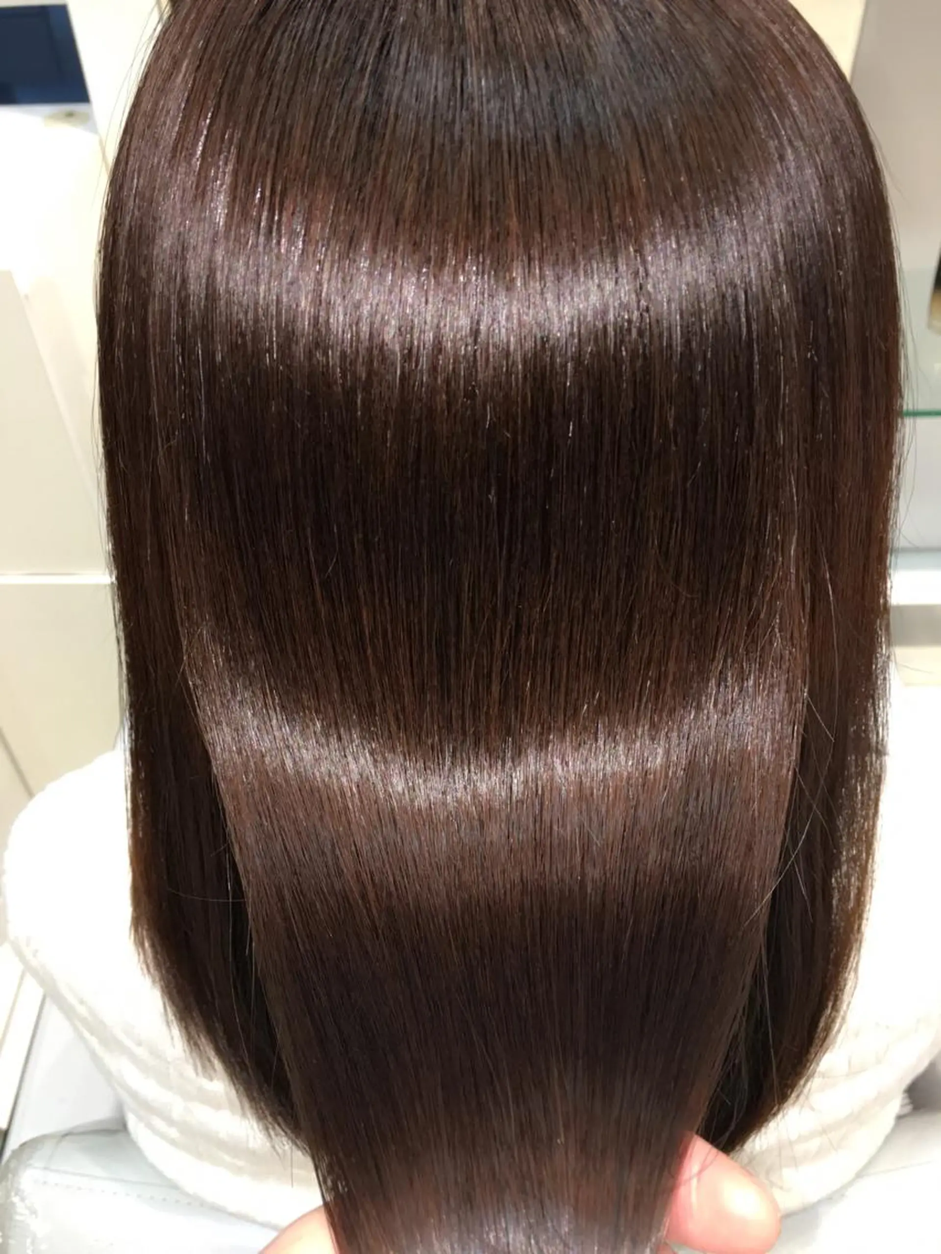 セミロング 髪質改善 カット ヘアカラー トリートメント 縮毛矯正/髪質改善 /ブリーチ/東陽町✨のヘアスタイル