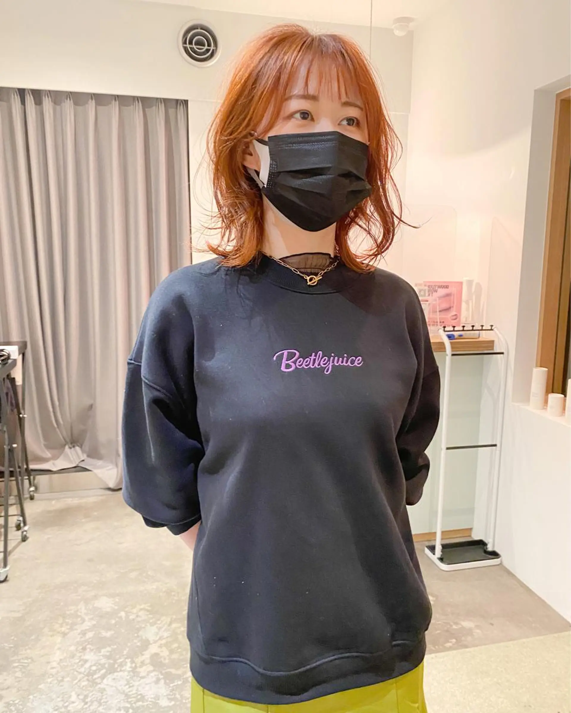 ミディアム カラー ヘアアレンジ マツエク・マツパ Nancy所属・束感まつげ❤︎ あみのマツエク・マツパデザイン