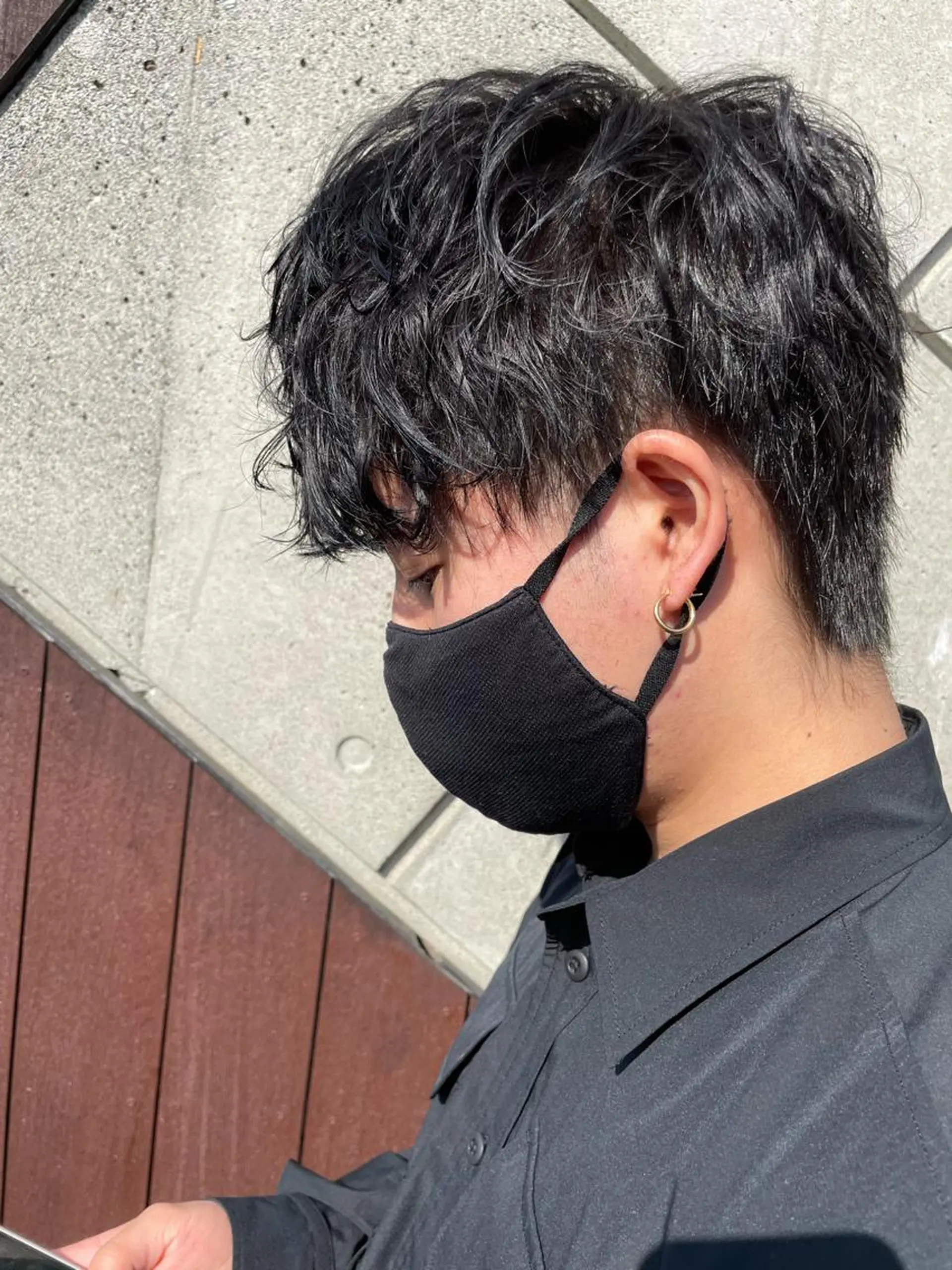 ショート メンズ 静岡/草薙パーマ メンズバレイヤージュのヘアスタイル