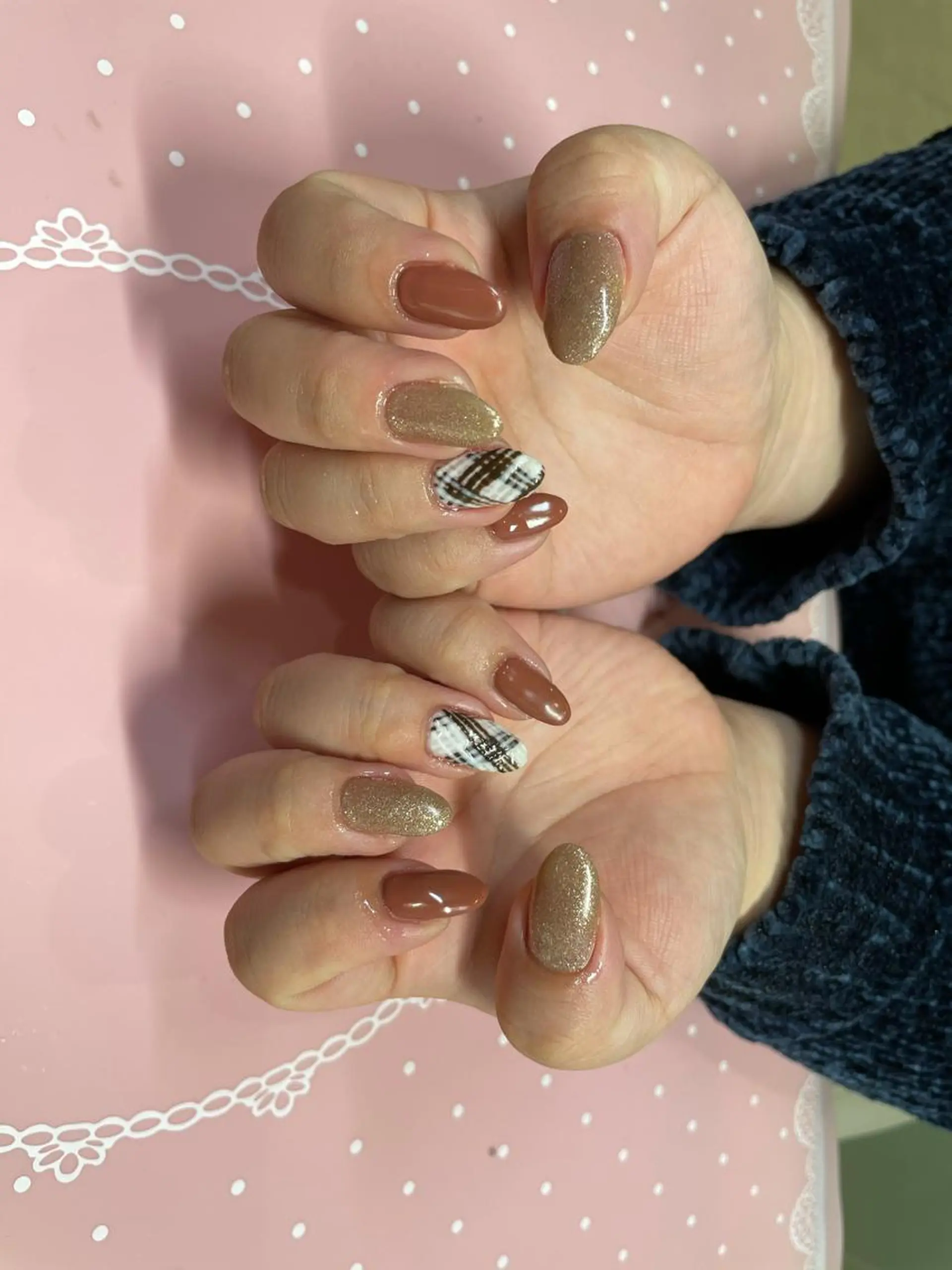 ミディアム ネイル アートネイル ハンドネイル 《LB》ラブリエ Nail&eyeのマツエク・マツパデザイン