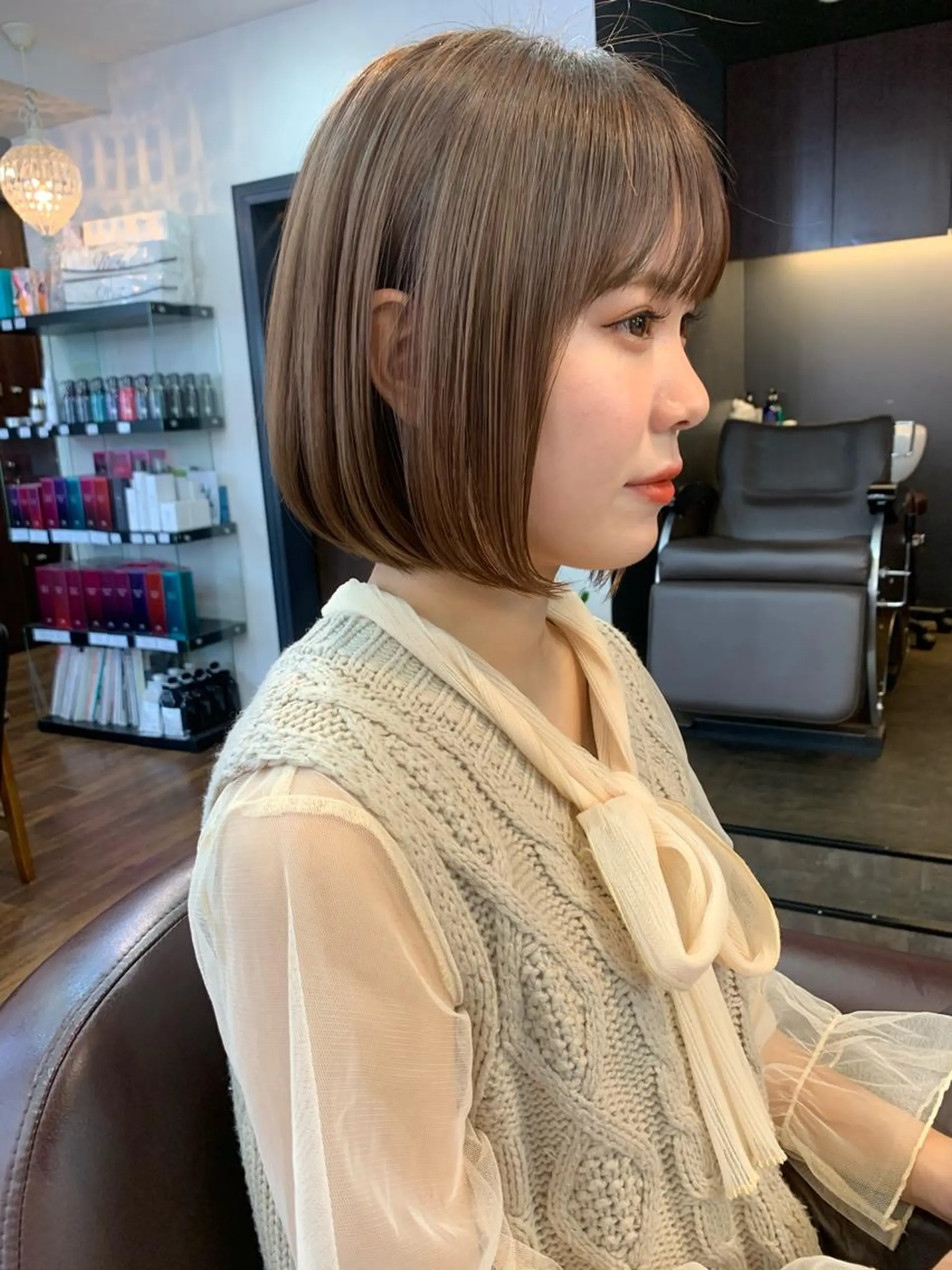 ショート 縮毛矯正/ショート/ レイヤー/畑中正敏のヘアスタイル