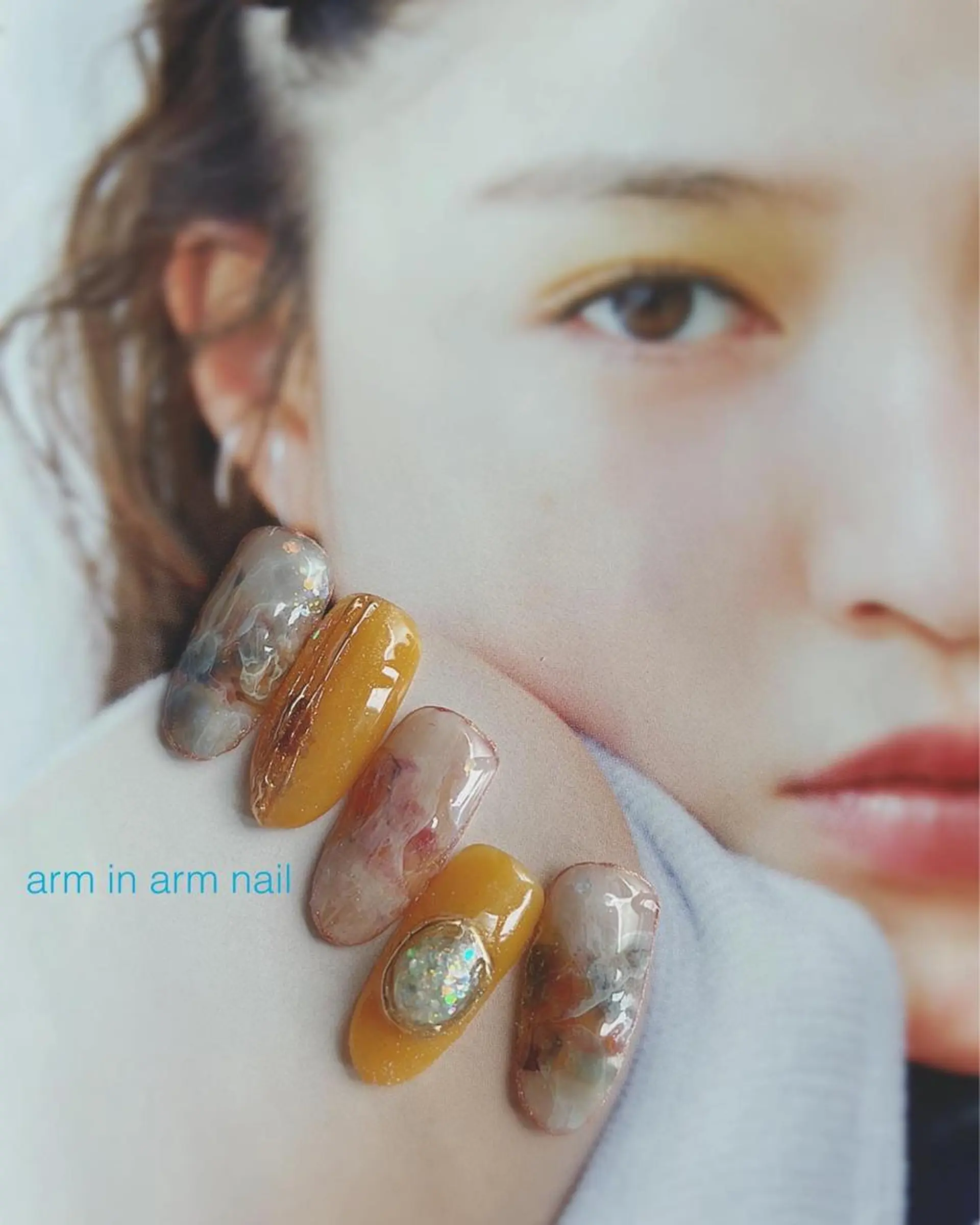 ネイル arm in arm ︎✿Yamamotoのマツエク・マツパデザイン