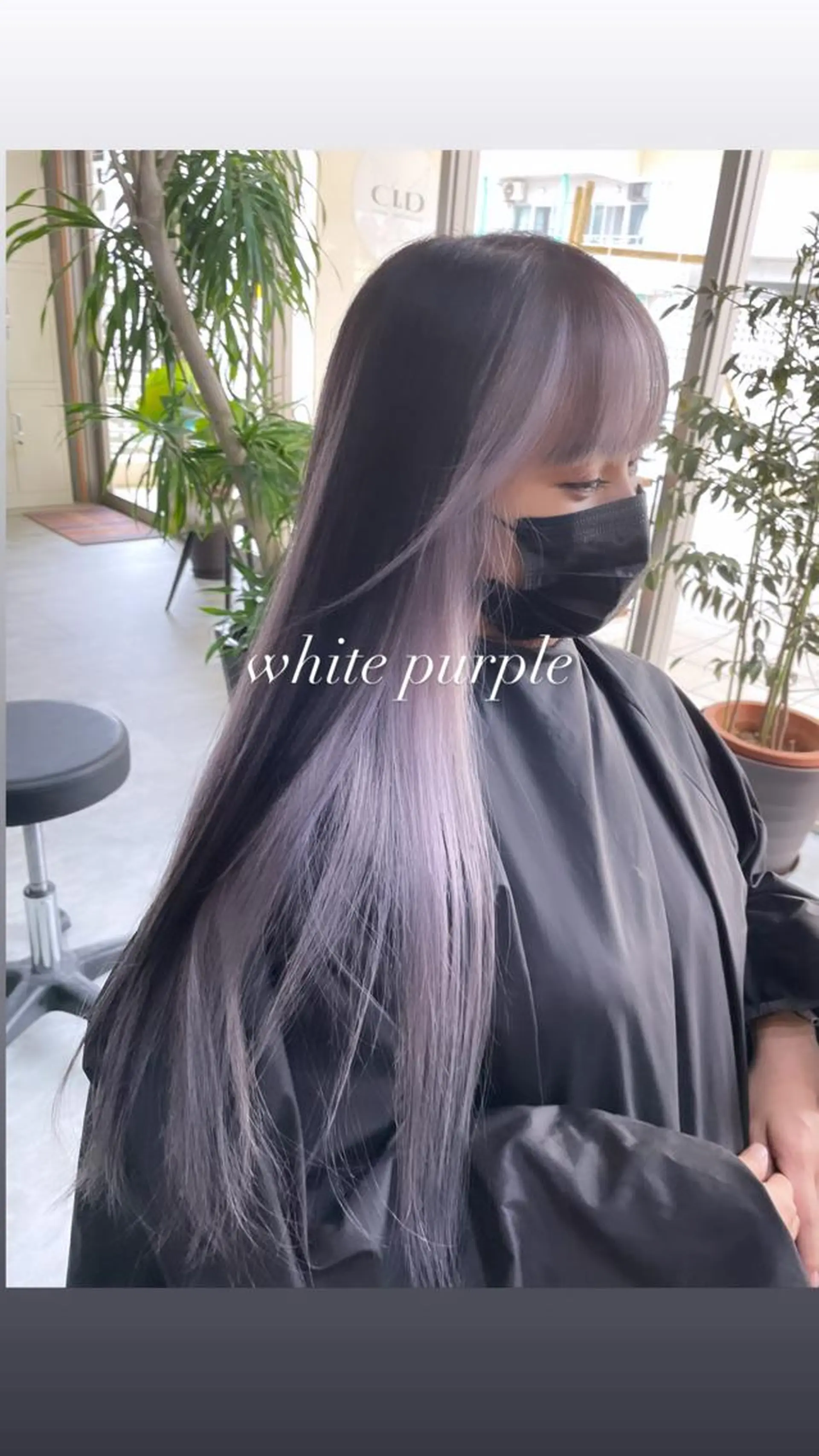 ロング パープルカラー andKおもろまち店 艶ダブルカラー✨のヘアスタイル