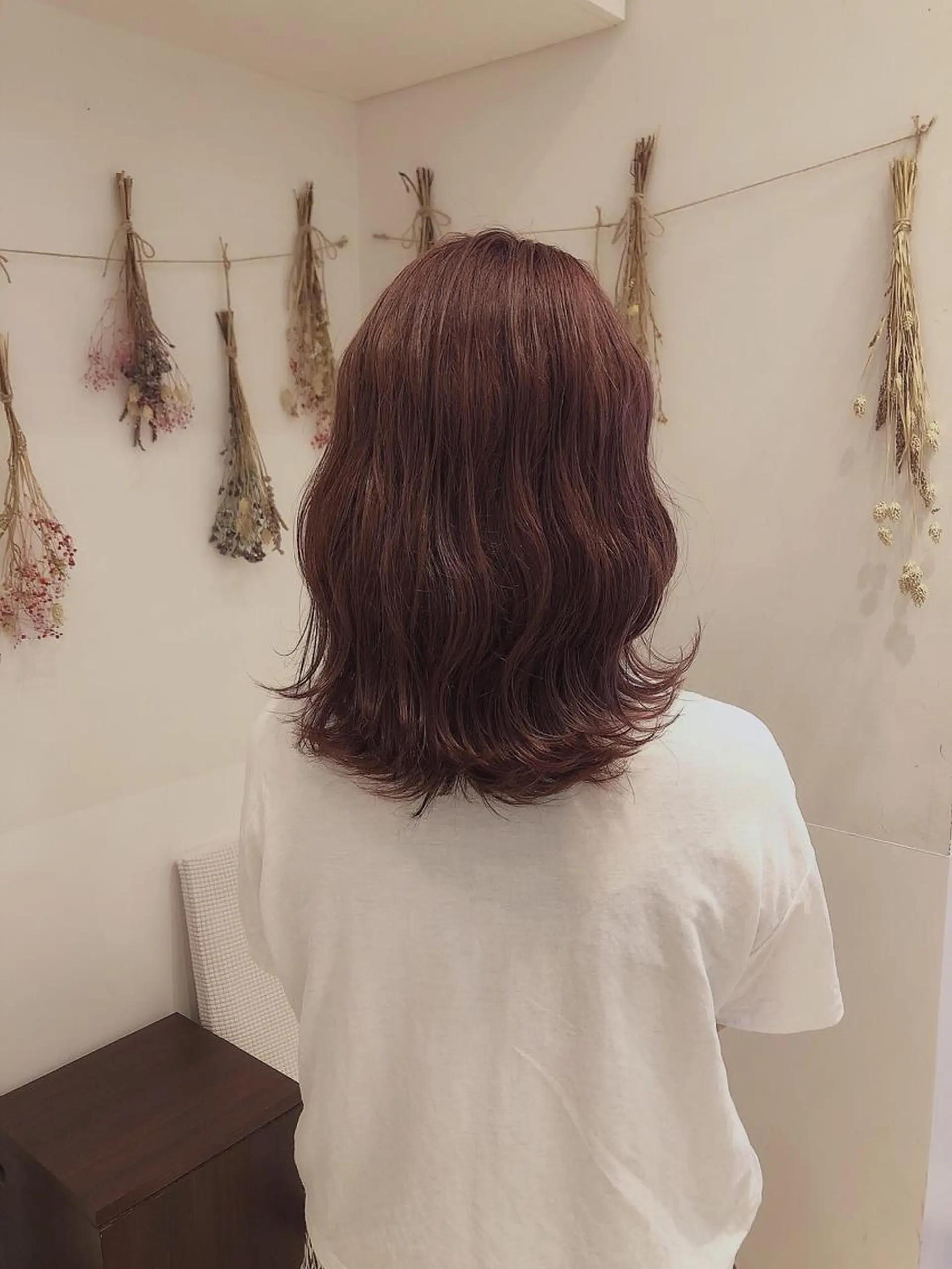 セミロング カラー ベージュカラー ピンクカラー はだゆうき @hadadan08のヘアスタイル