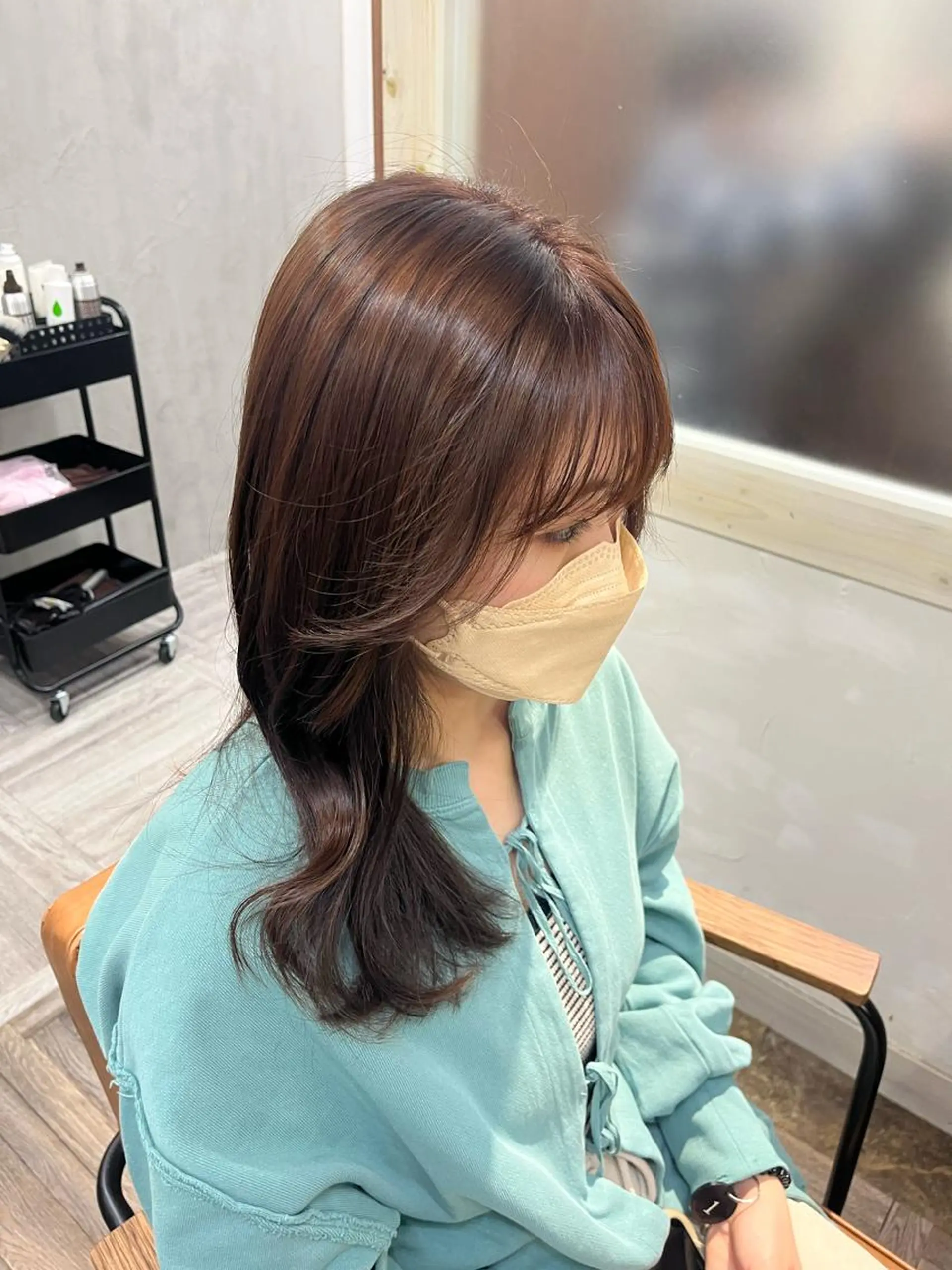 ロング カラー ヘアカラー トリートメント 🫧tomoka 透明感カラー🫧のヘアスタイル