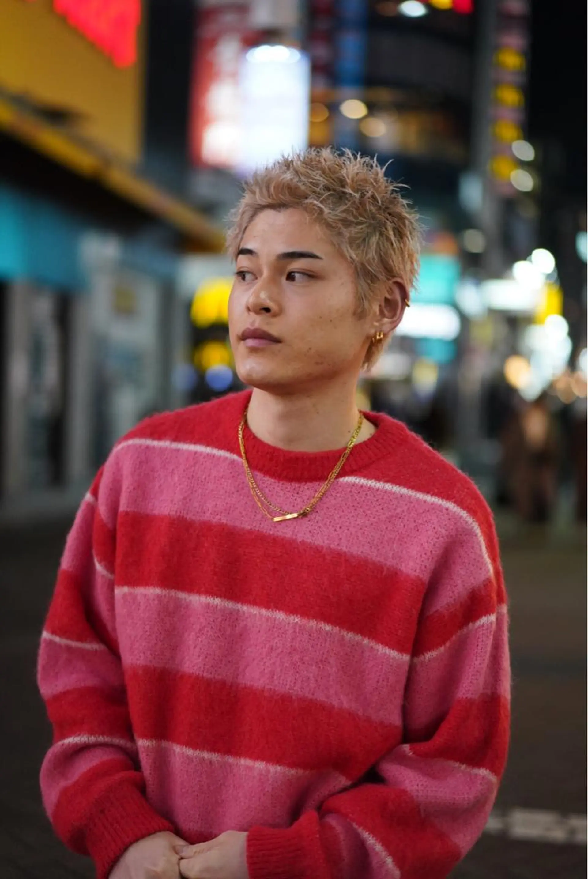 カラー ブリーチ fifth リュウセイのヘアスタイル