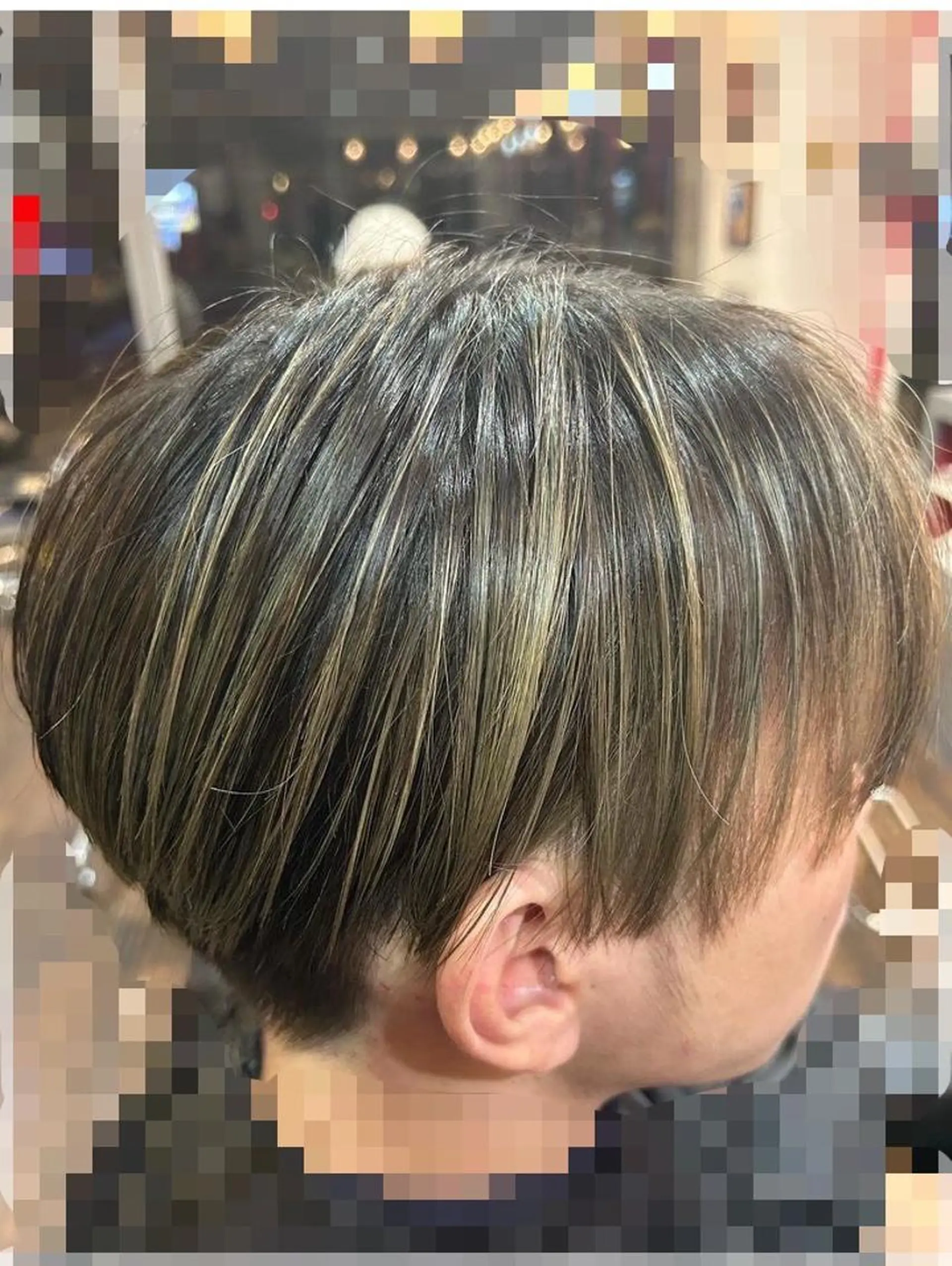 カラー メンズ メンズバレイヤージュ センターパート マッシュ バレイヤージュ カット ヘアカラー 西尾 太郎のヘアスタイル