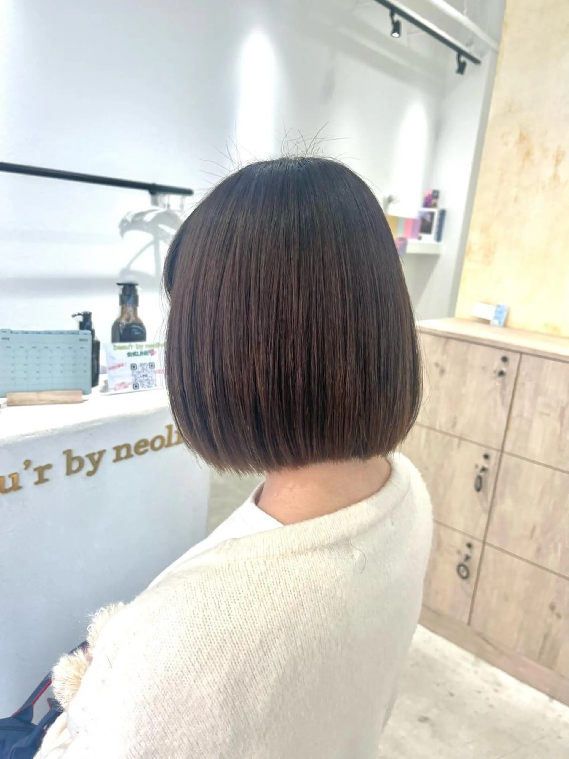 ショート カット 縮毛矯正 ボブ/美髪矯正 /佐藤　奈巳のヘアスタイル