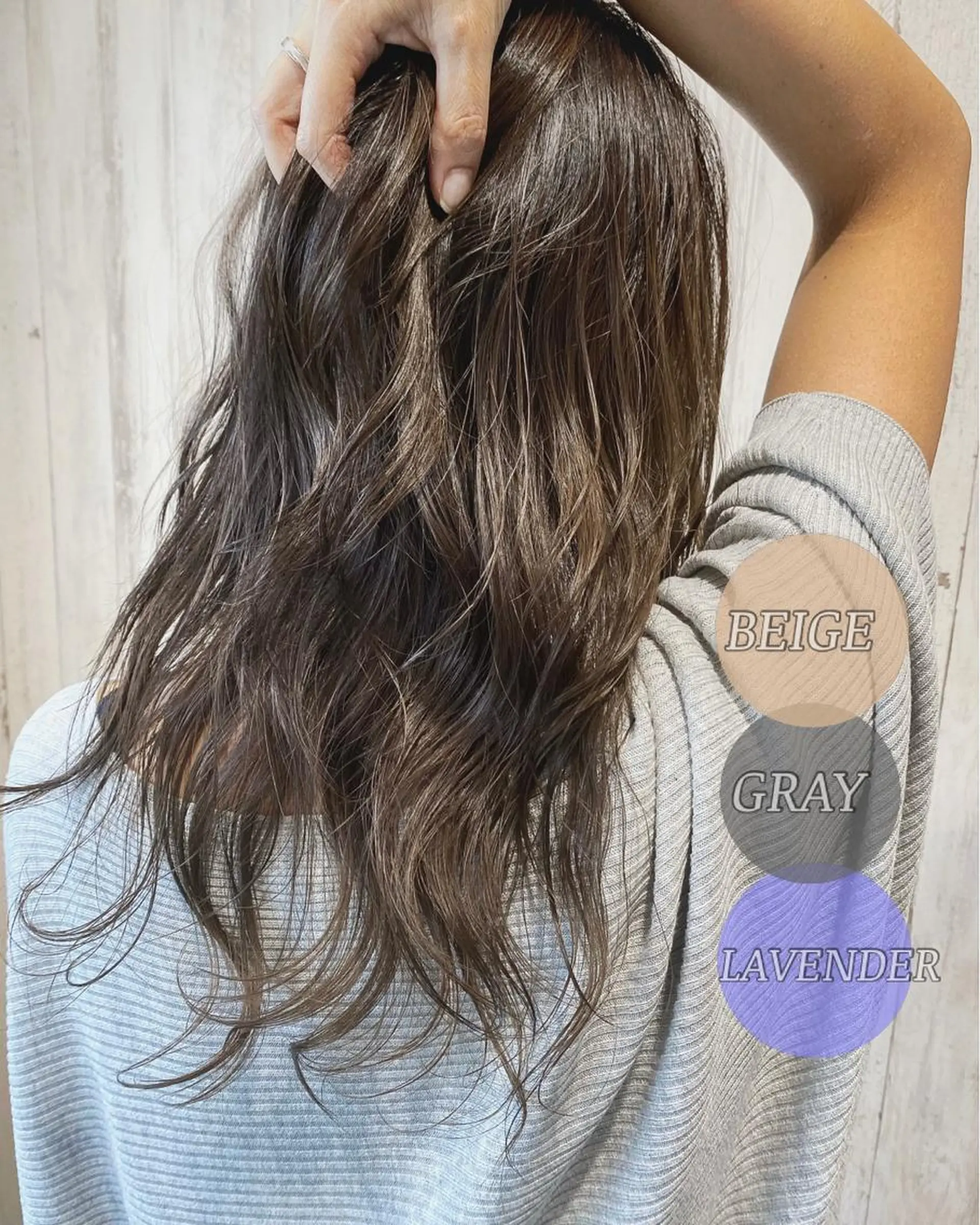 セミロング トリートメント 【髪質改善・矯正 ・ハイライト】ハナカのヘアスタイル