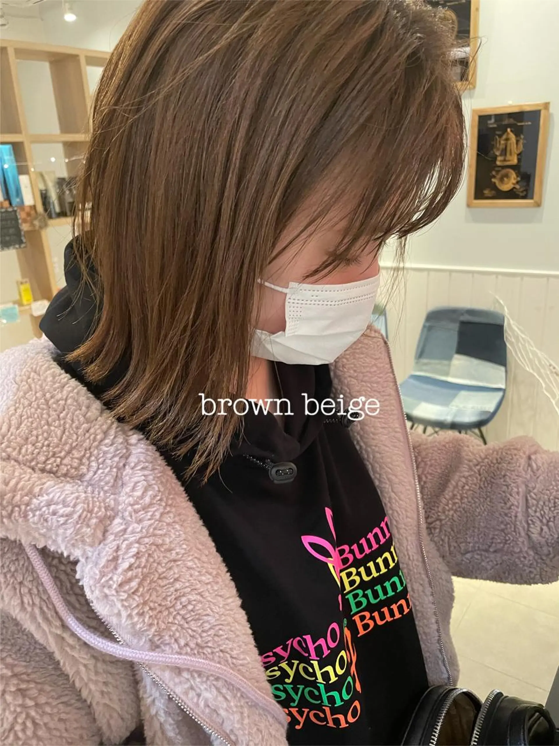 ショート カラー ケアブリーチ/ エクステ/レイヤーのヘアスタイル