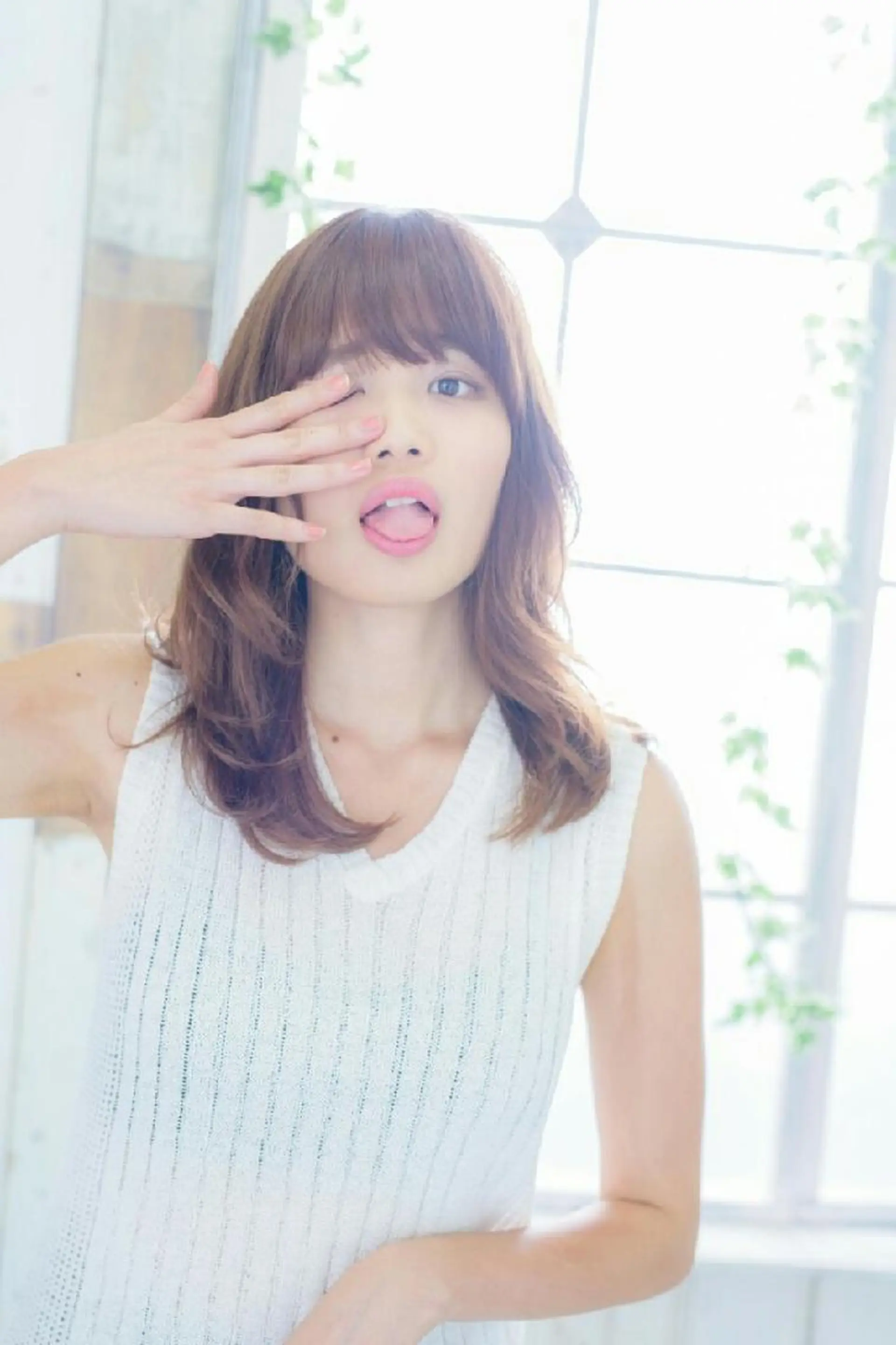 ミディアム セミロング カラー パーマ ショート、ボブ 白髪ぼかし高橋潤一のヘアスタイル