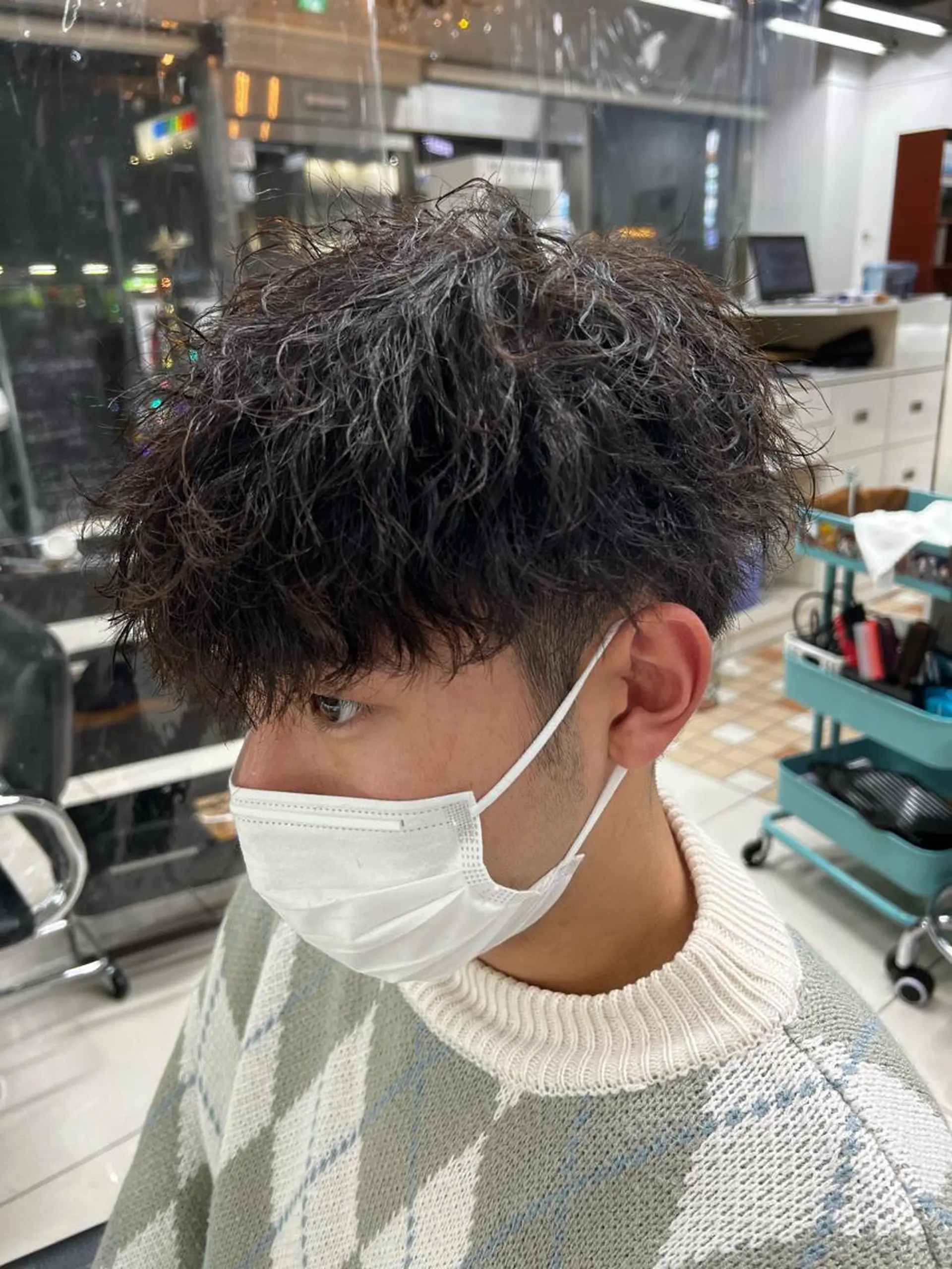 パーマ メンズ メンズパーマ カット パーマ 髪質改善美容室bokuno町田店所属・メンズ＆髪質改善縮毛 矯正【平山🔥拓哉】のヘアスタイル