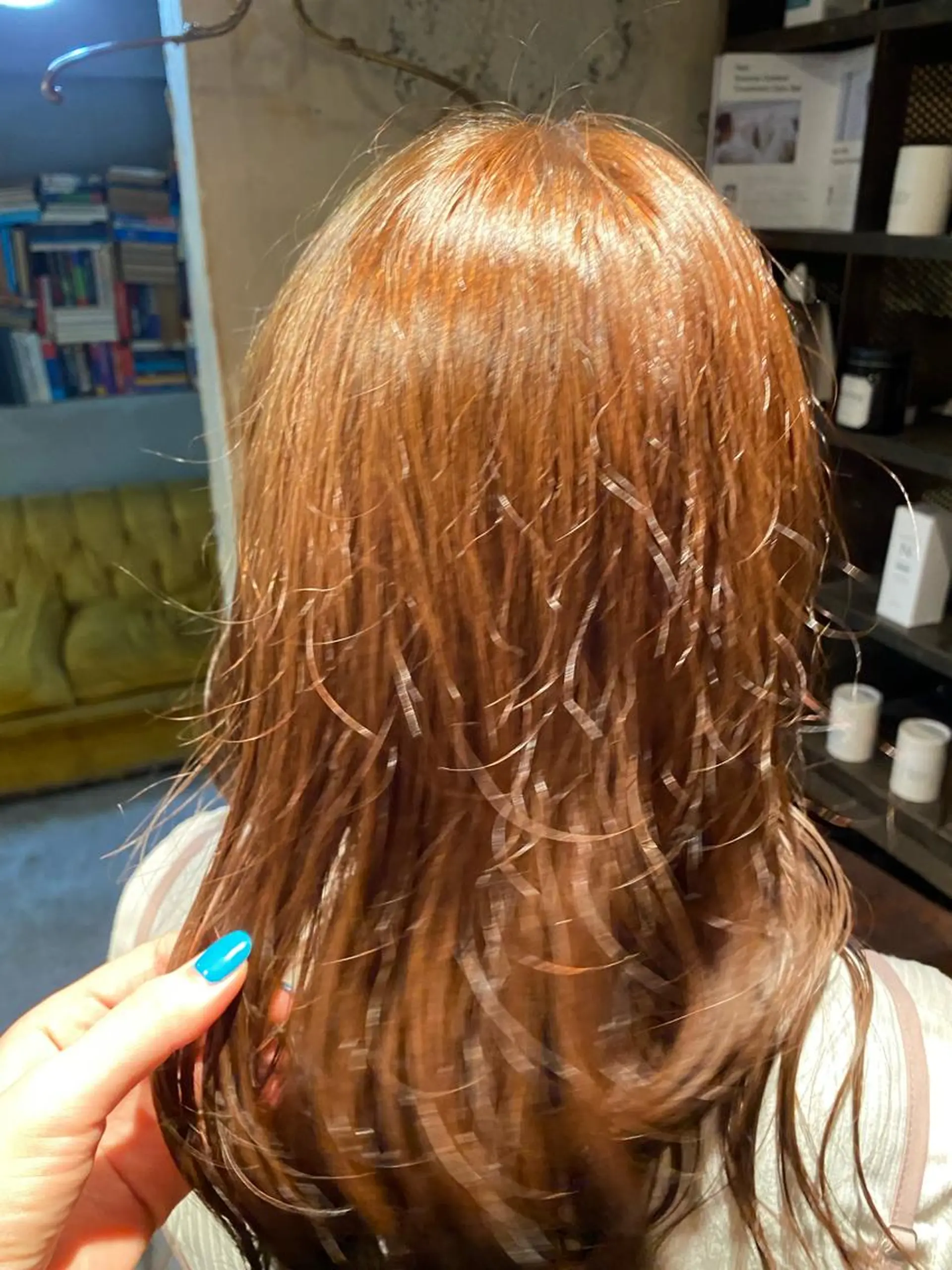 セミロング カラー ベージュカラー ブリーチ ブリーチなしカラー お任せヘア☘️☘️ 及川渚のヘアスタイル