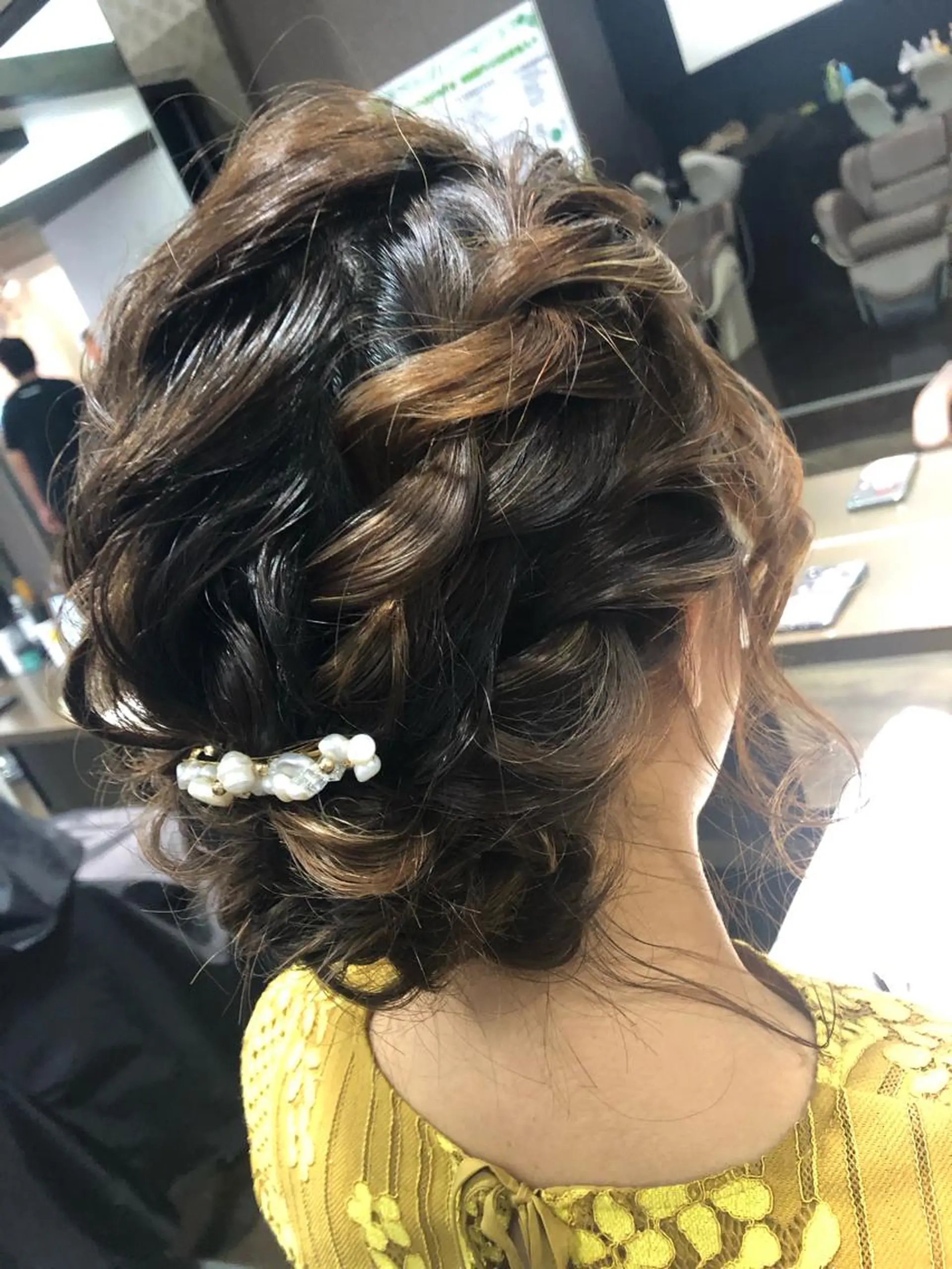 ミディアム ヘアアレンジ ヘアセット pep所属・pep natsumiのヘアスタイル