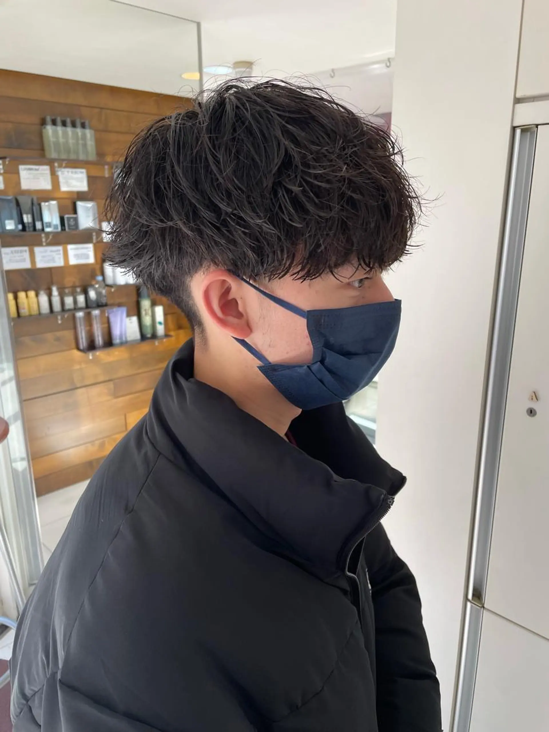 ショート カラー パーマ メンズ メンズパーマ 波巻きパーマ SHUN メンズパーマのヘアスタイル