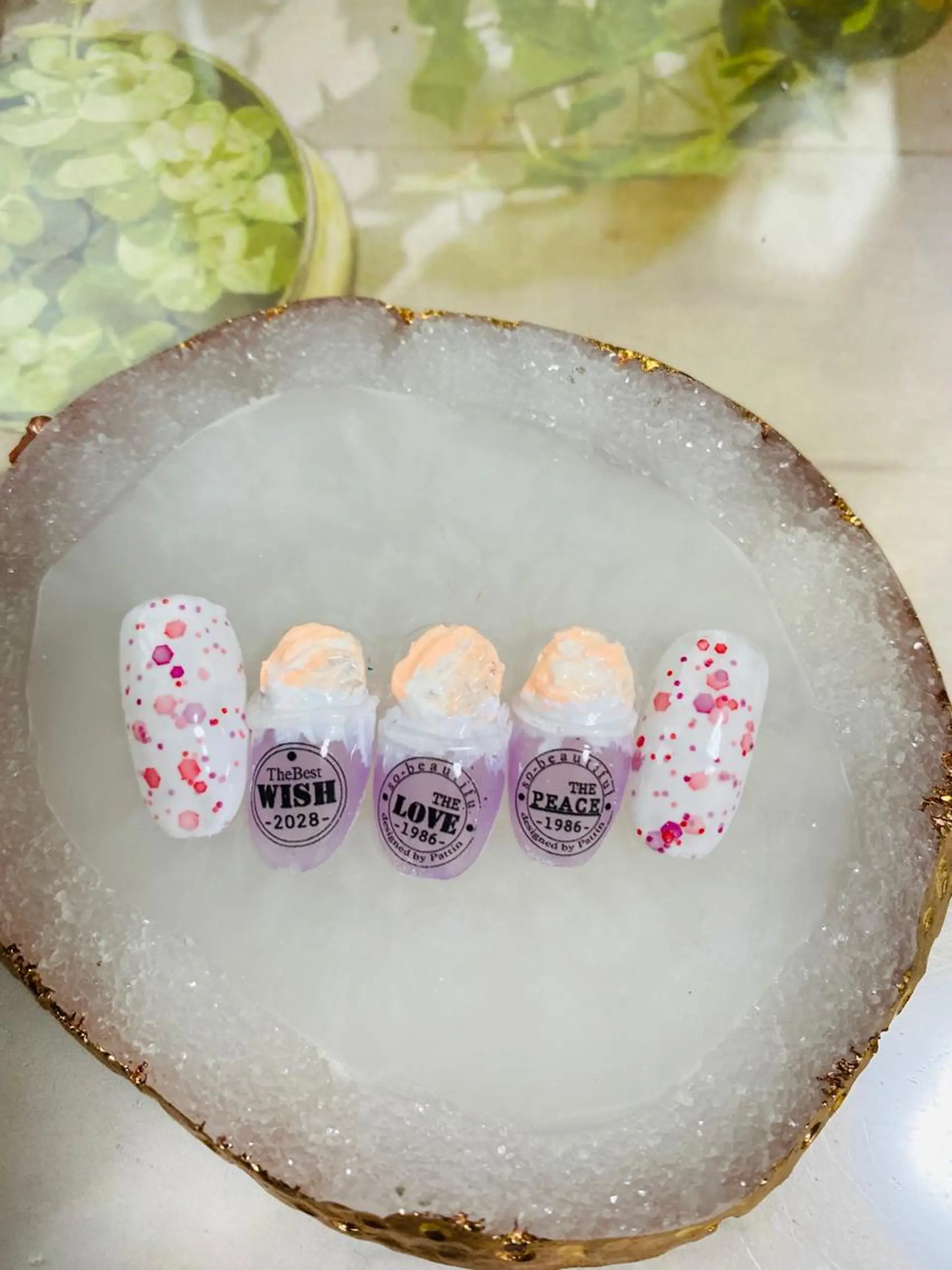 ネイル パープル 自宅ネイルサロン ♦️nuance♦️のネイルデザイン