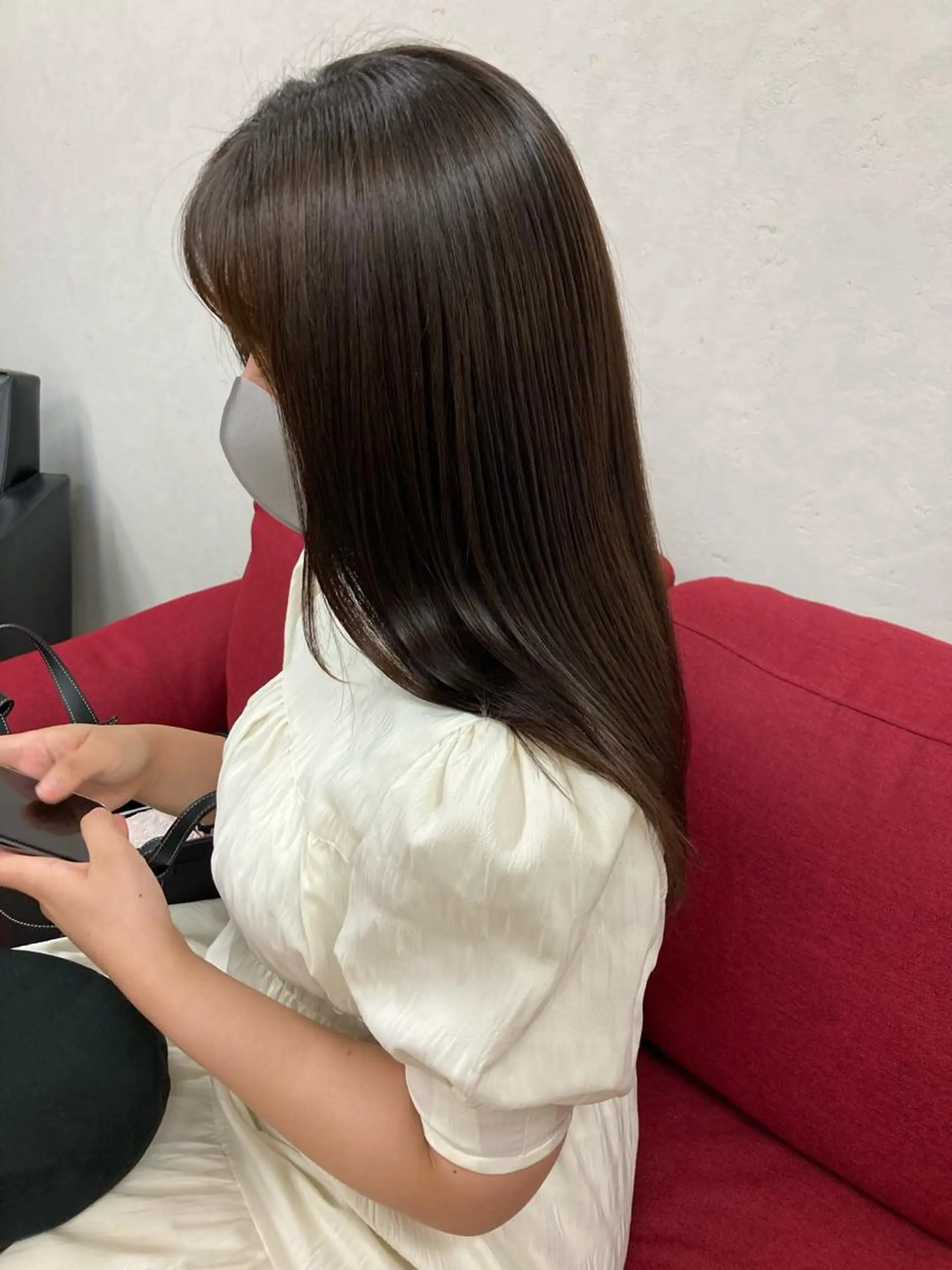 ロング 髪質改善 トリートメント nono/パーマ /顔まわりカット🐈のヘアスタイル