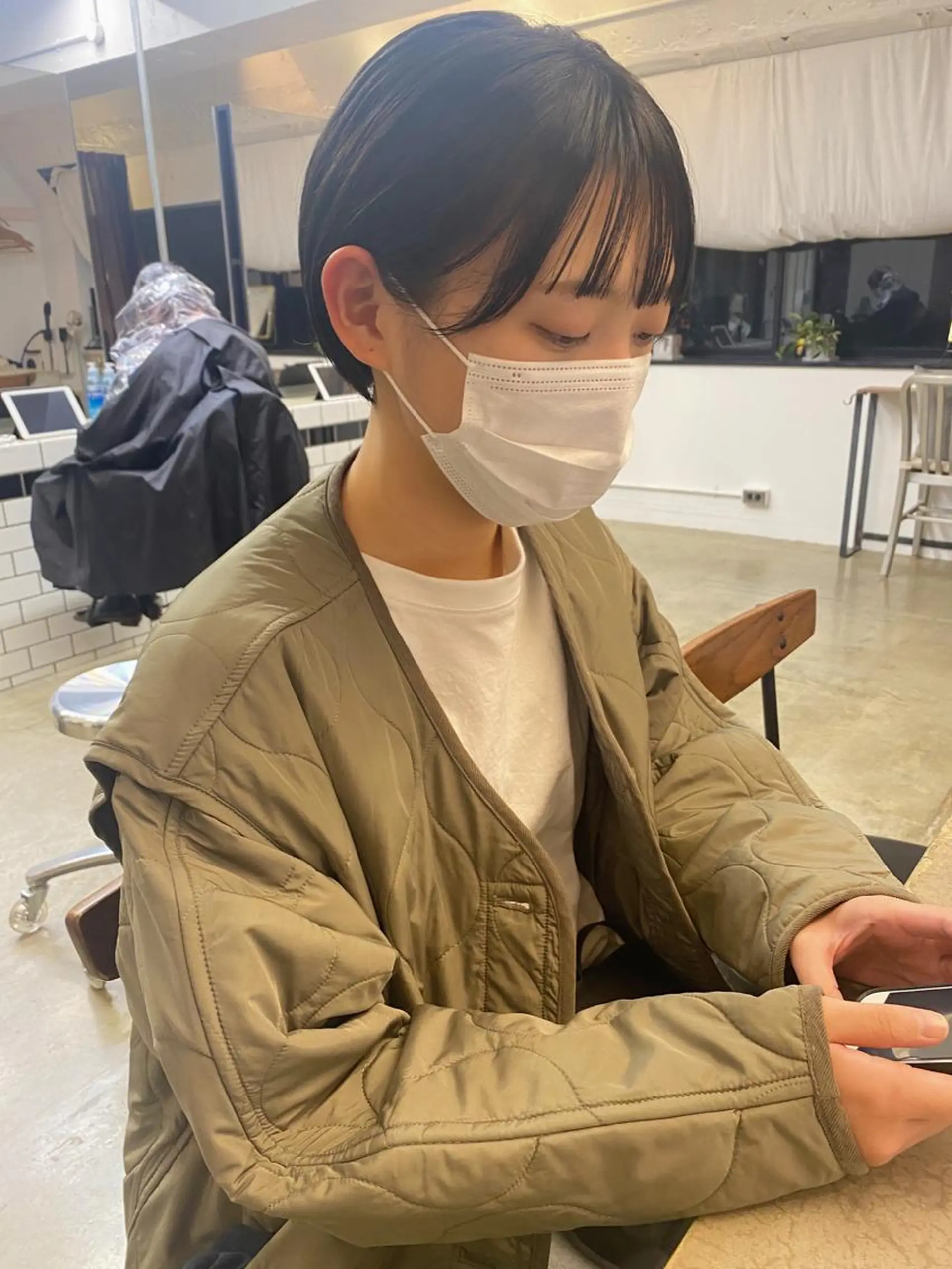 ショート カラー カット ヘアカラー トリートメント IVORY.所属・🟩白髪ぼかし/ボブ /ショートヘア/大司のヘアスタイル