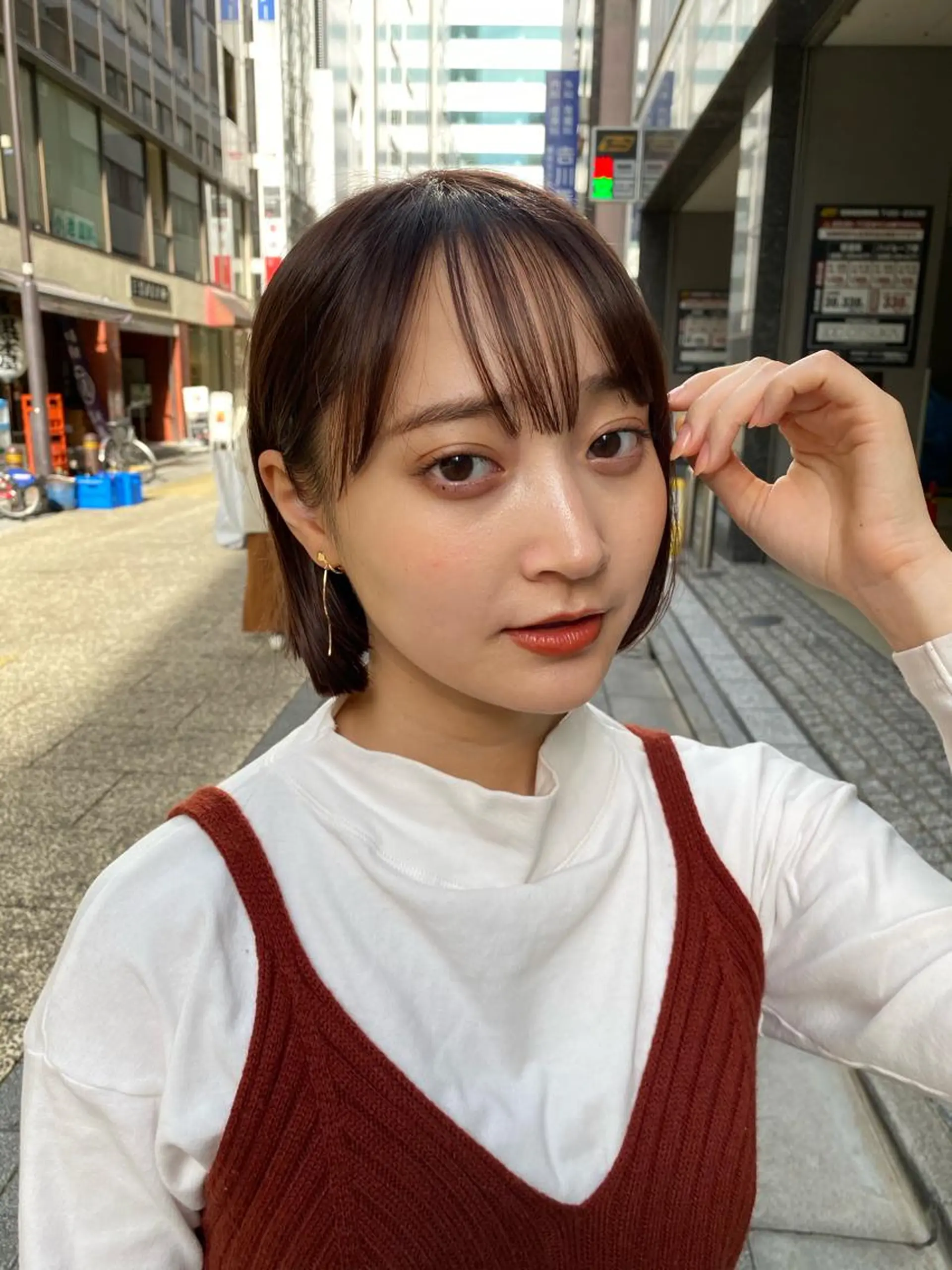 ミディアム カラー 期間限定無料カット まつきのヘアスタイル