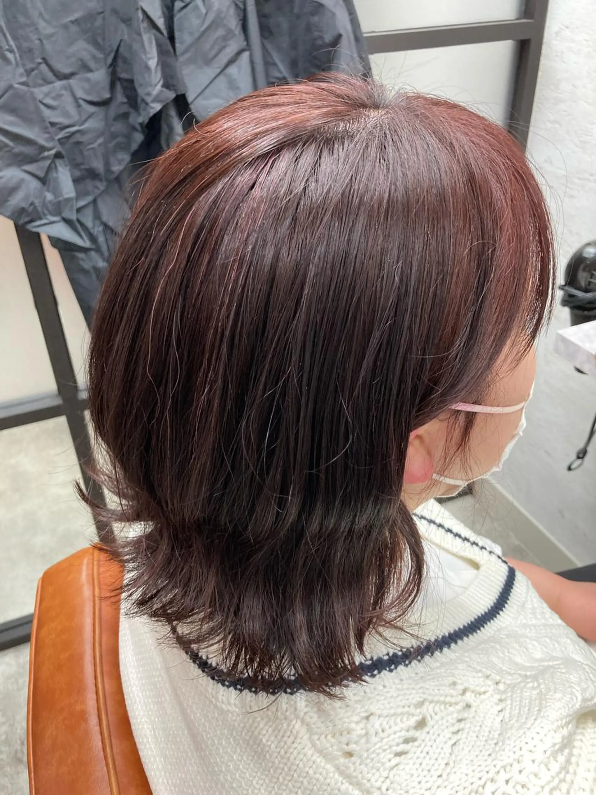 セミロング カラー ブラウンカラー ピンクカラー ピンクブラウン トリートメント TELA  HAIR幕張本郷店所属・TELA幕張本郷店 Namikaのヘアスタイル