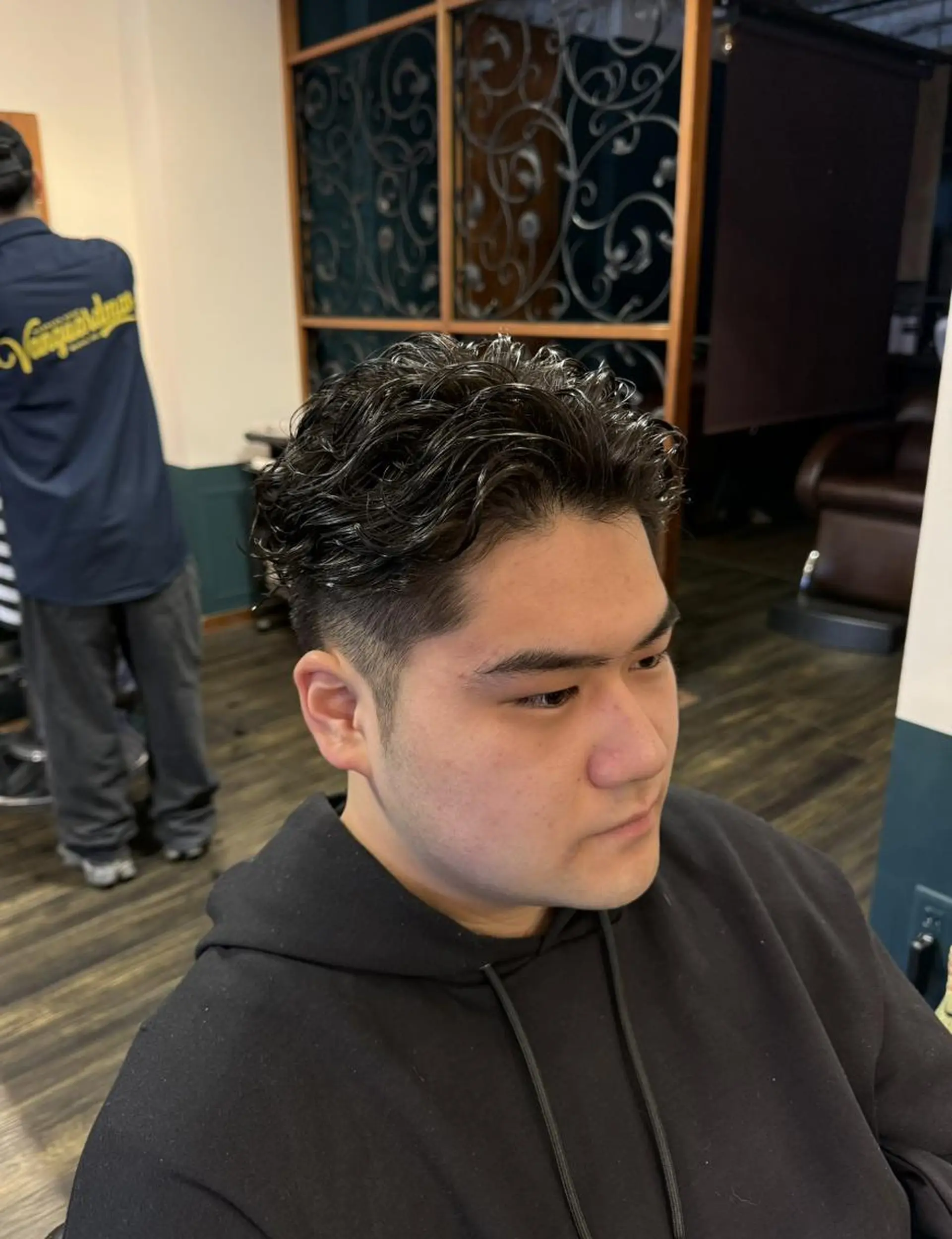 ショート パーマ メンズ カット パーマ ヘッドスパ 早稲田/メンズ専門 /フェード/葛西裕季のヘアスタイル