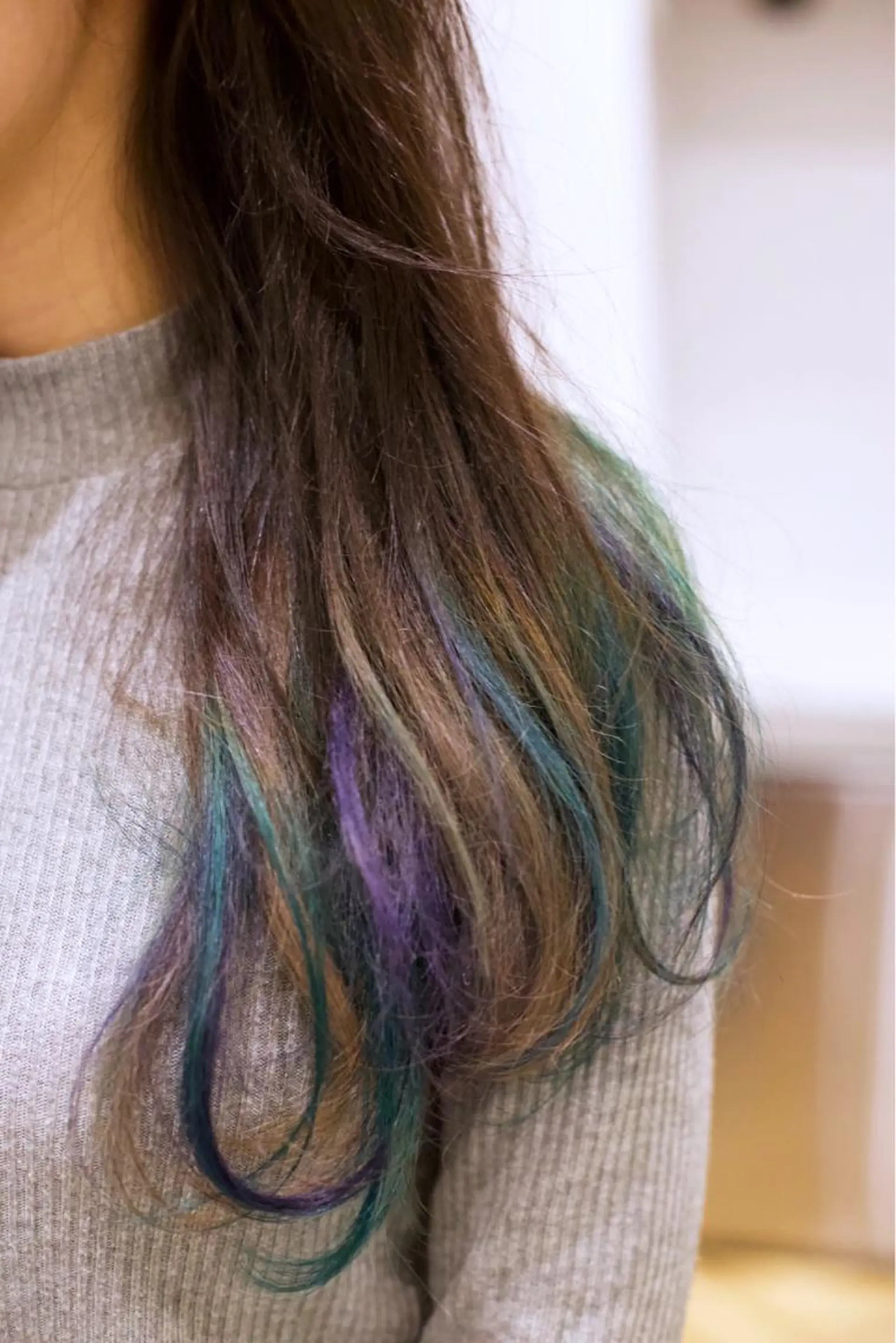 ミディアム ﾊｲﾄｰﾝ/ｶﾗｰ/ 用賀/稲若健太郎のヘアスタイル