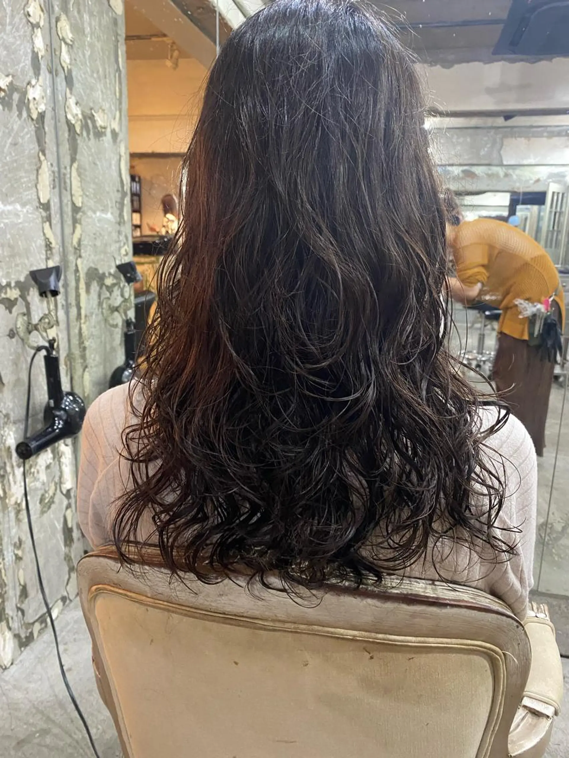 セミロング パーマ お任せヘア☘️☘️ 及川渚のヘアスタイル