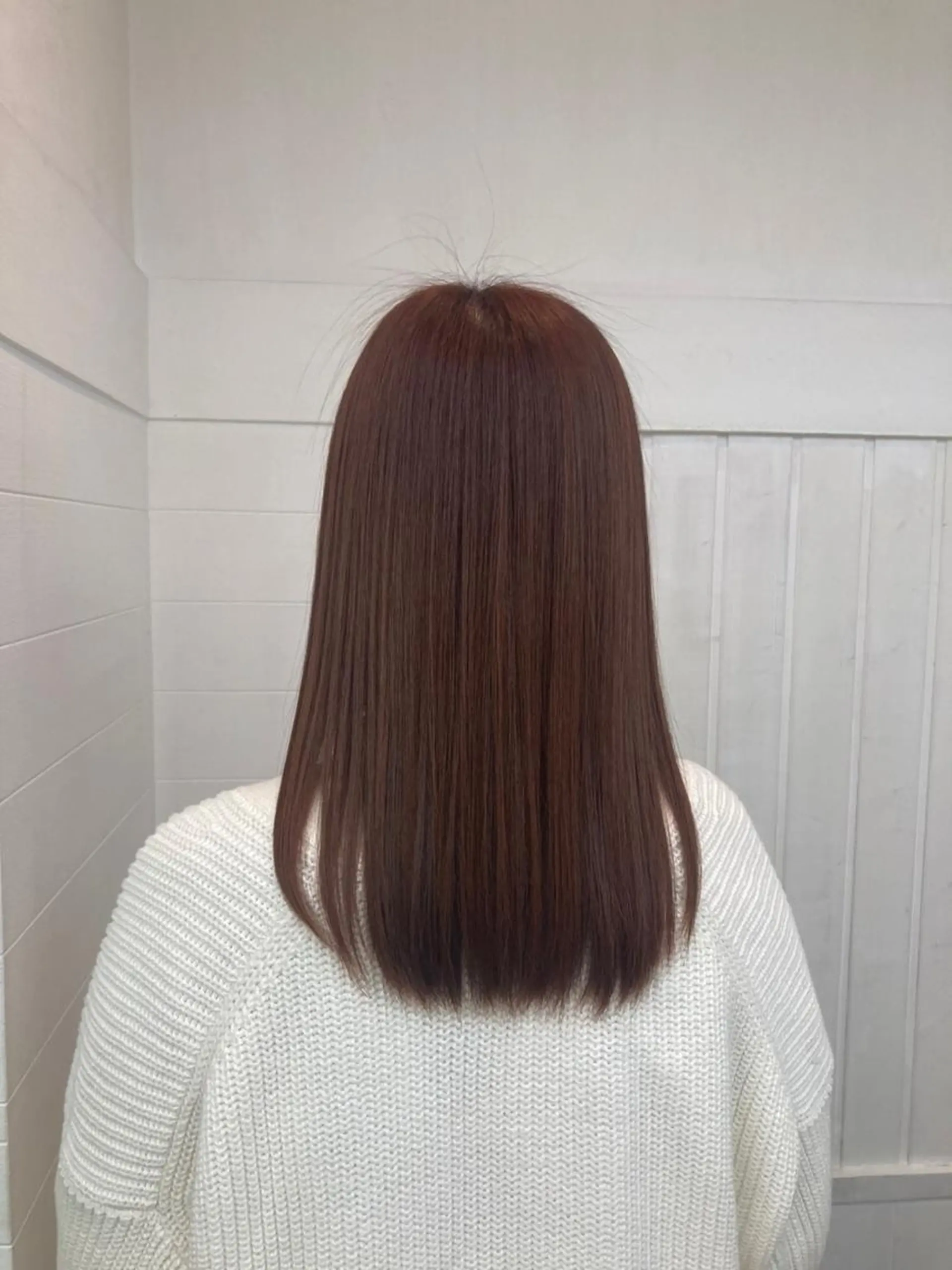 セミロング パーマ セミロングパーマ ボブ 似合わせカット 縮毛矯正 トリートメント カット 縮毛矯正 トリートメント N° anfeel 渋谷🪞🫧のヘアスタイル