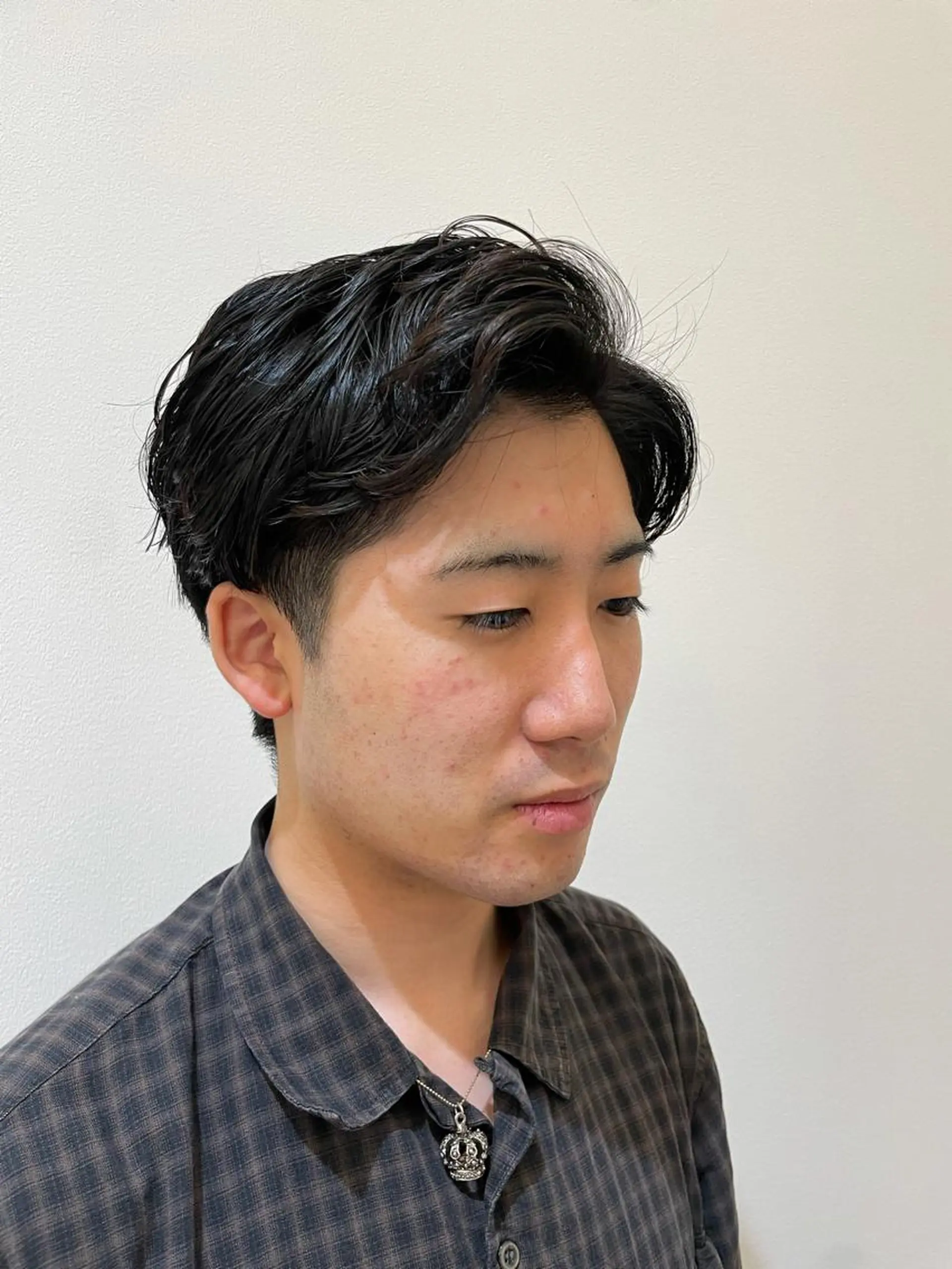 ショート パーマ メンズ メンズパーマ GO TODAY シェアサロン 原宿Verno店所属・ブリーチ/髪質改善/ ボブ特化/よしきのヘアスタイル