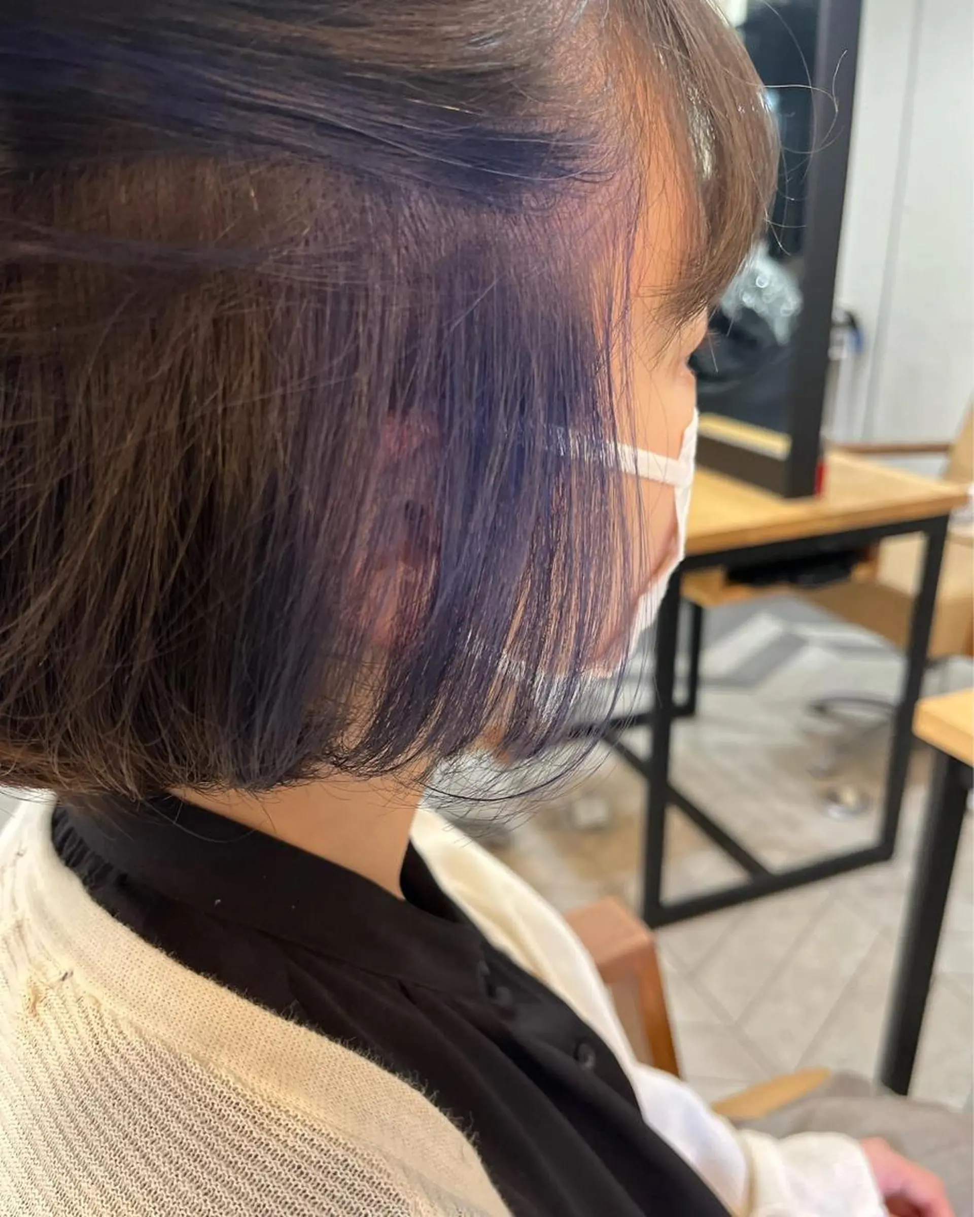 ショート カラー ブリーチ イヤリングカラー est hair Ameri 松戸店所属・和田 真弥のヘアスタイル