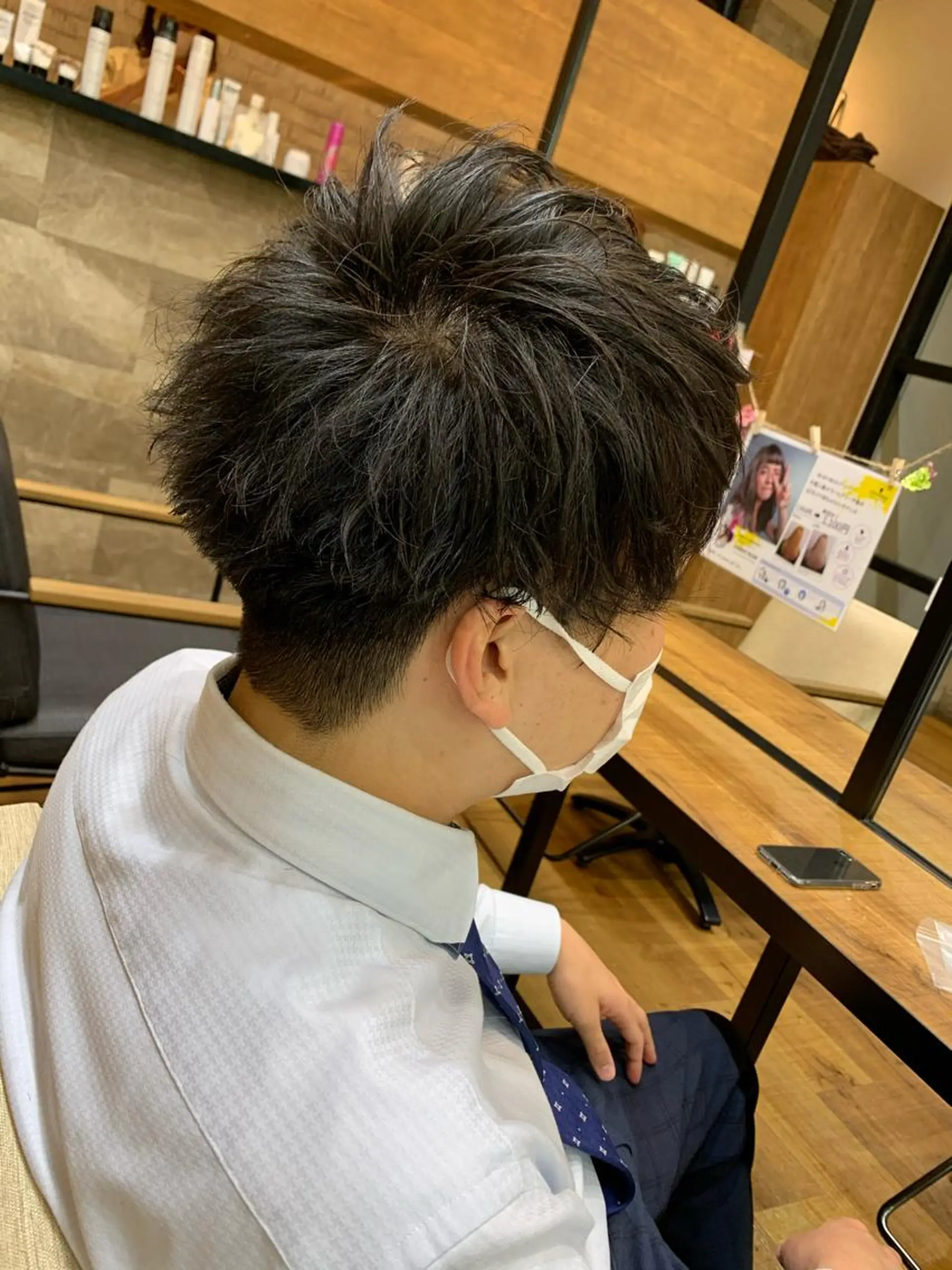 カラー メンズ 天野 開のヘアスタイル