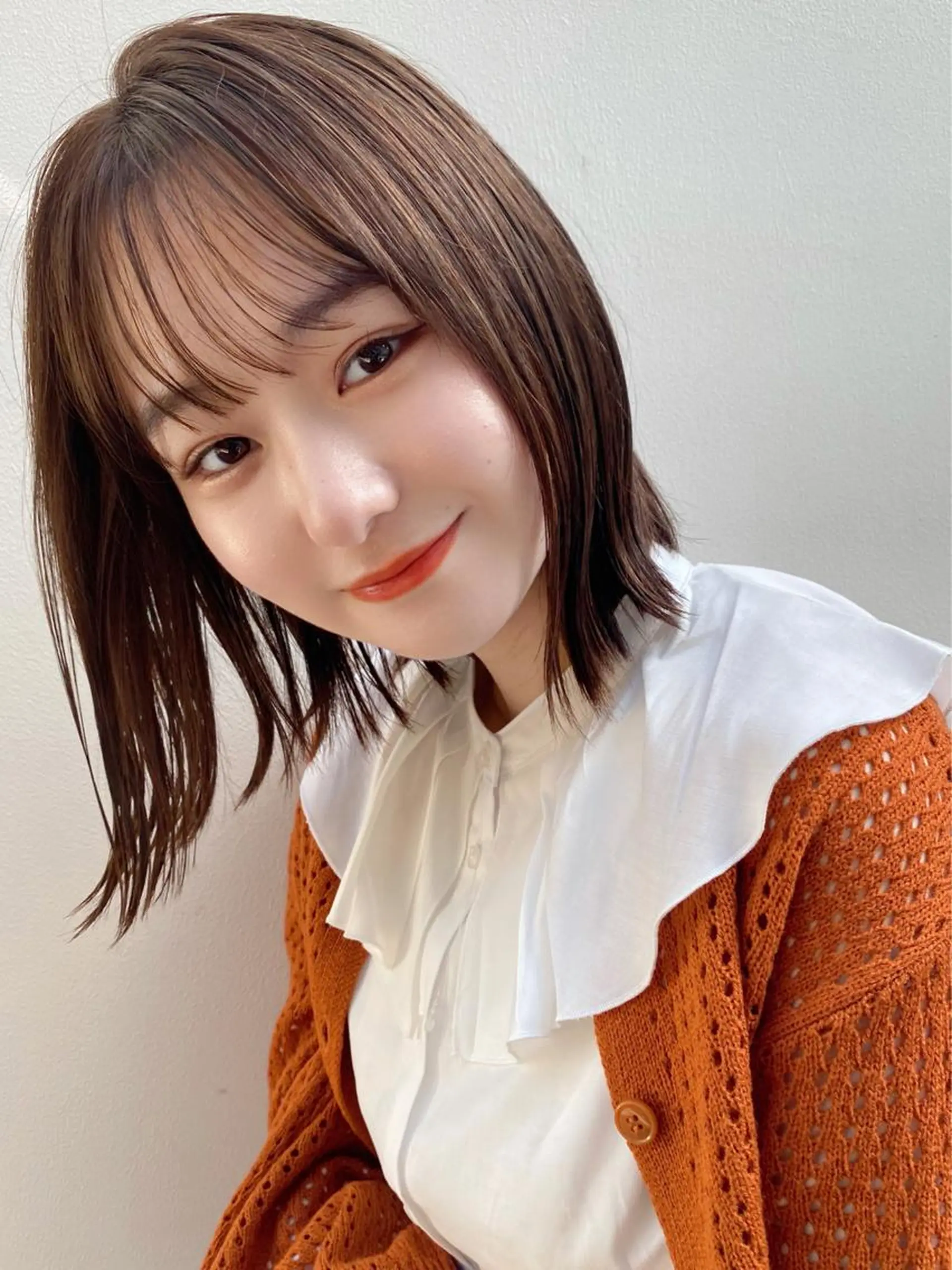 ミディアム カラー 🪭risa 暖色/レイヤー🪭のヘアスタイル