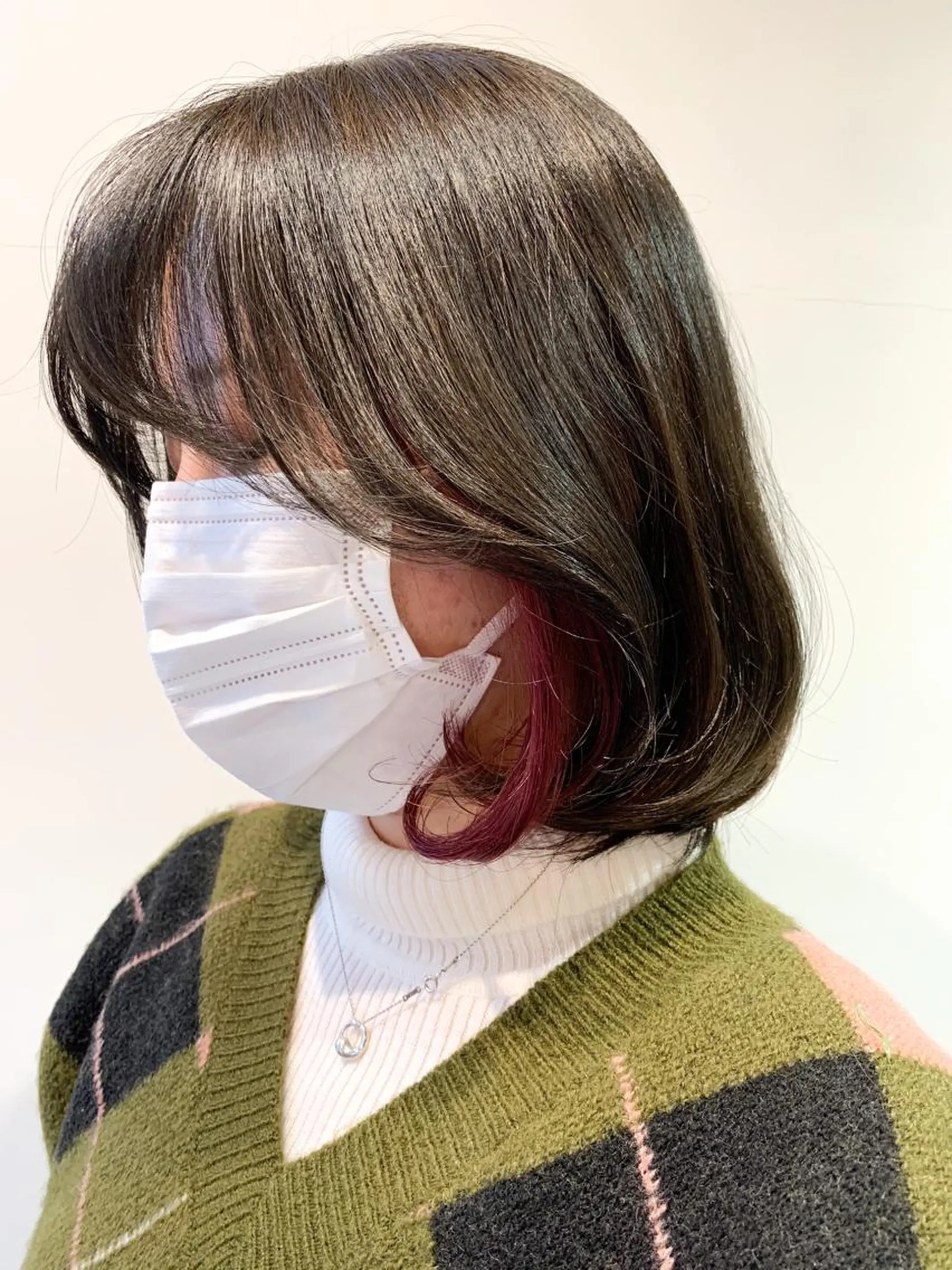 ミディアム ブリーチなしカラー 🌿‬脇黒丸 彩のヘアスタイル