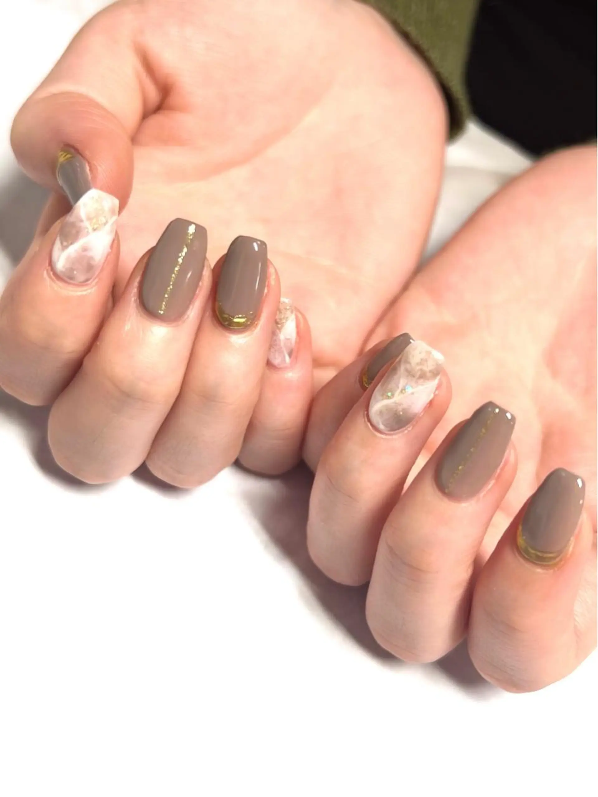 ネイル アートネイル オーロラネイル ジェルネイル 韓国ネイル ロングネイル ハンドネイル clover nailのネイルデザイン