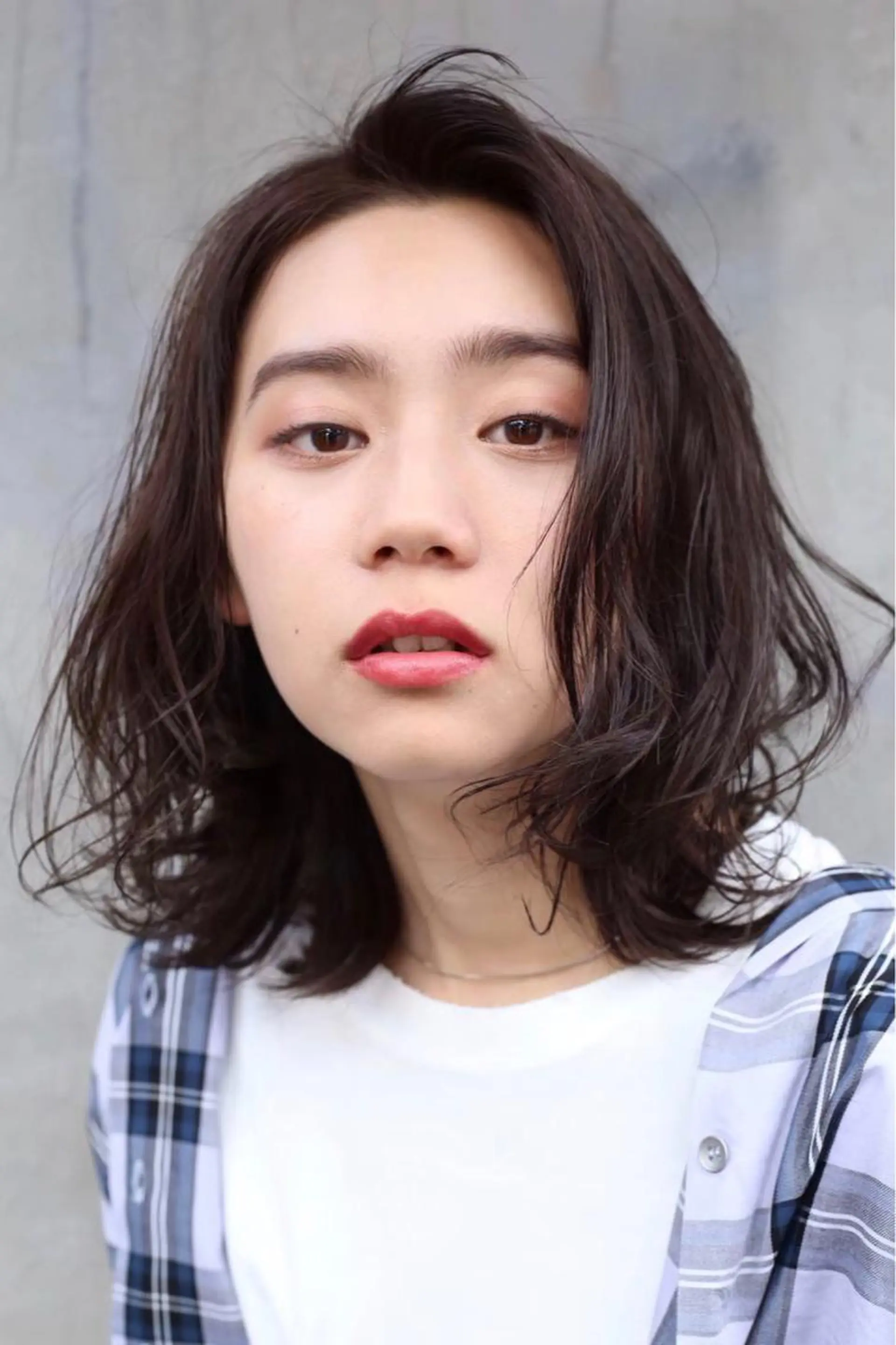 ミディアム 鈴木 マサアキのヘアスタイル