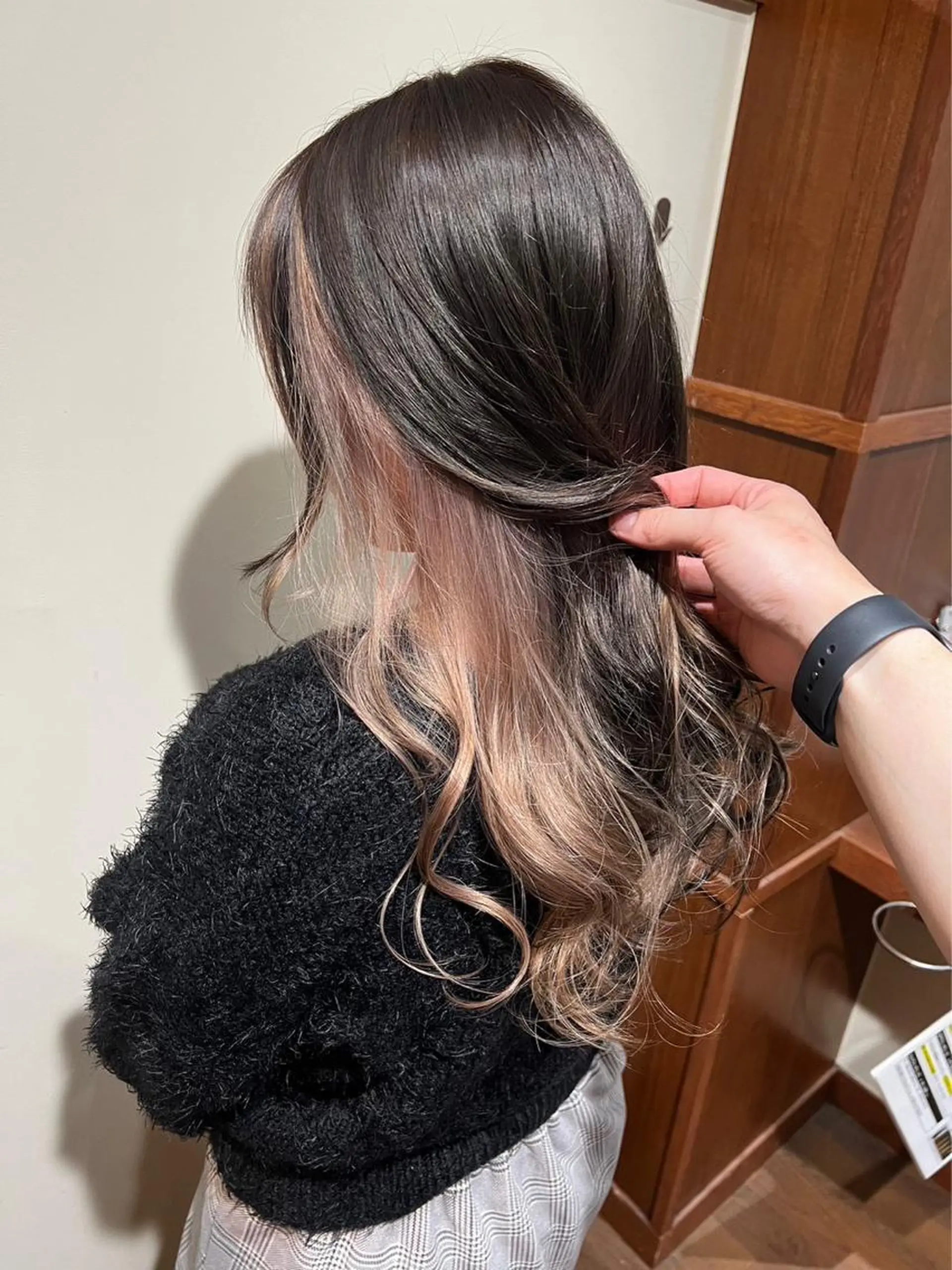 セミロング カラー ブリーチ ダブルカラー インナーカラー ヘアカラー トリートメント 羽田翔大/ブリーチ/ ボブカット/店長のヘアスタイル