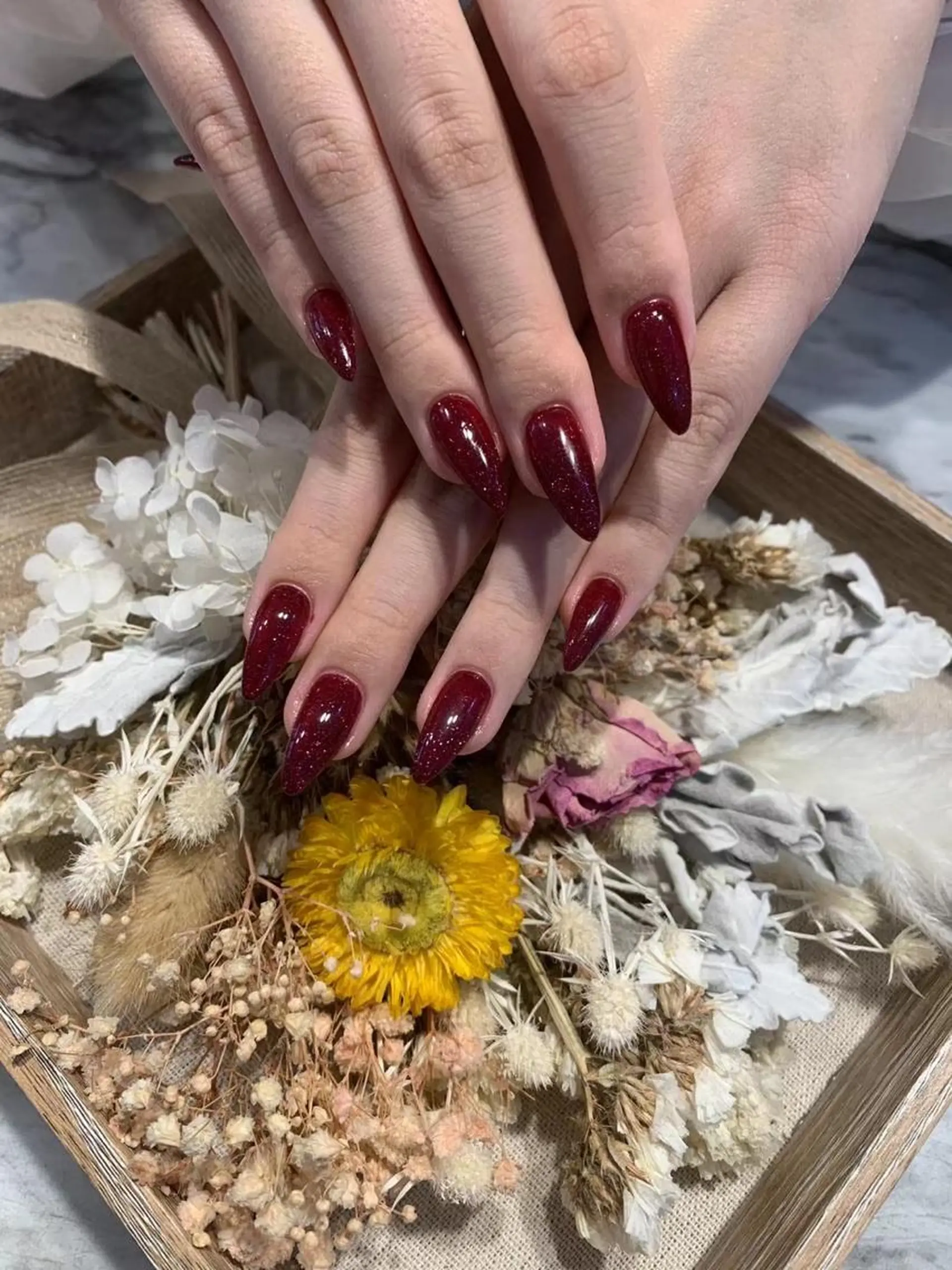 ネイル キラキラネイル ワンカラーネイル シンプルネイル Babarla Nailのネイルデザイン