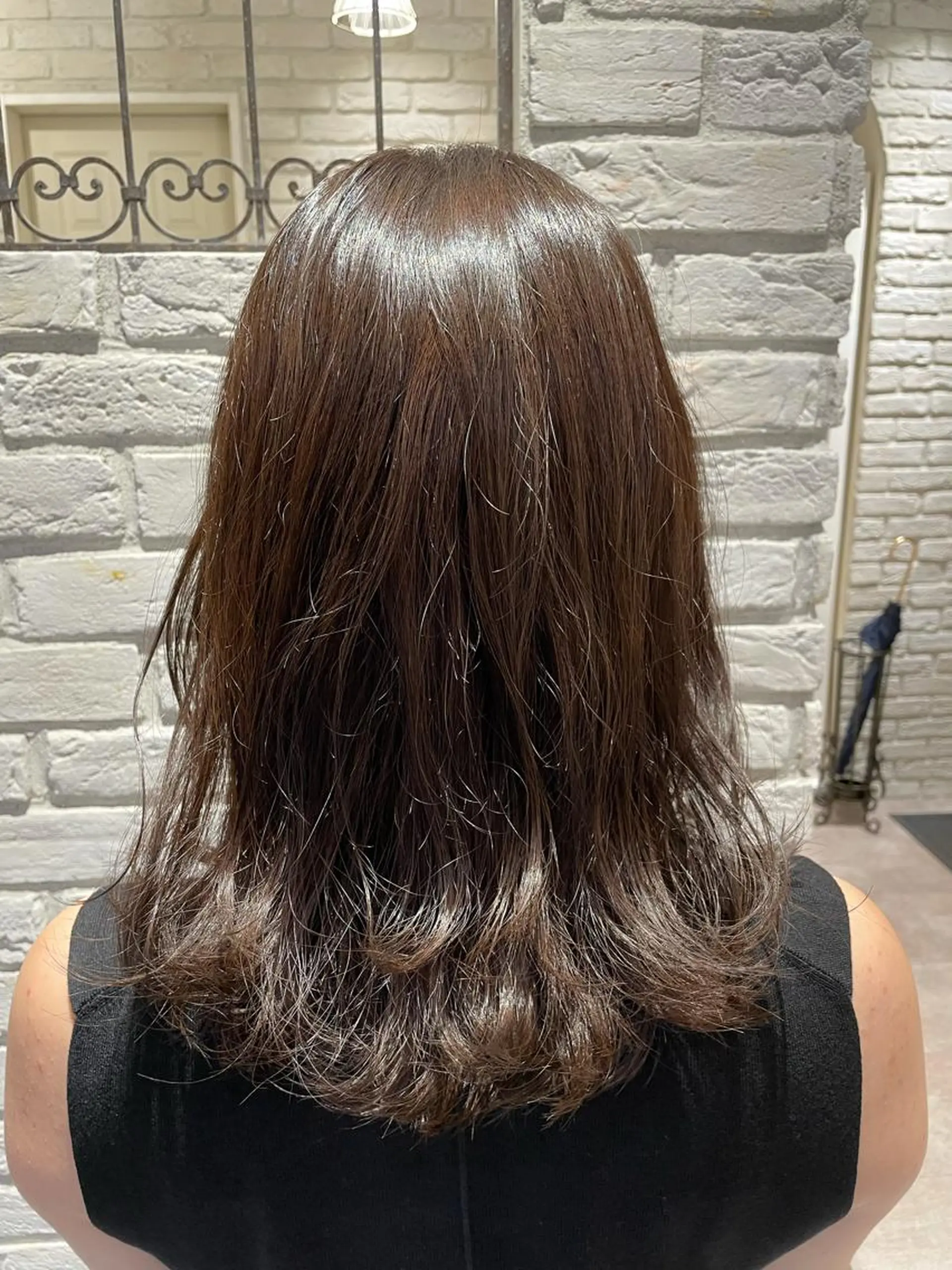 セミロング カラー ヘアアレンジ 柳井 準平のヘアスタイル