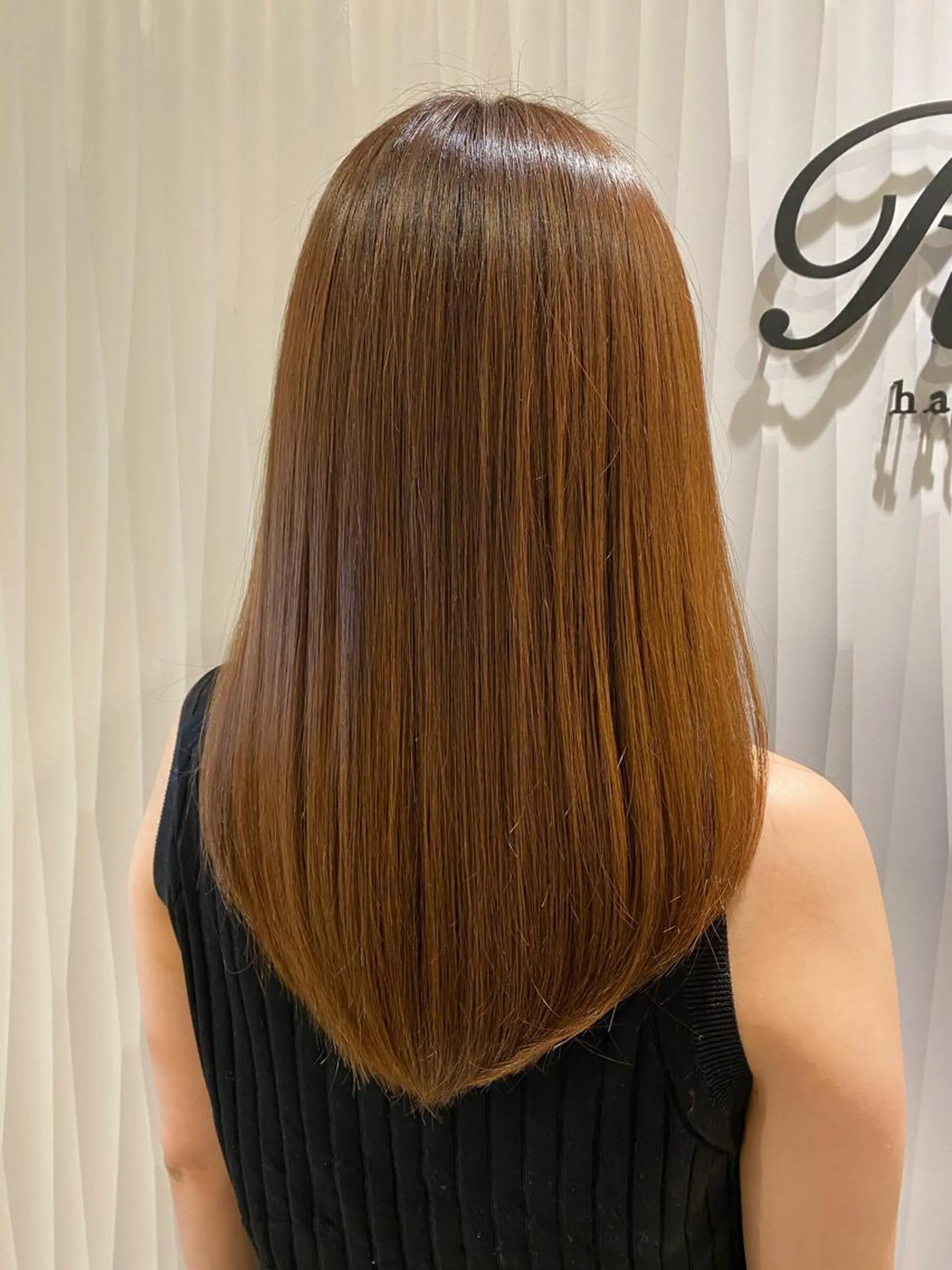 ミディアム トリートメント 大倉 未波のヘアスタイル