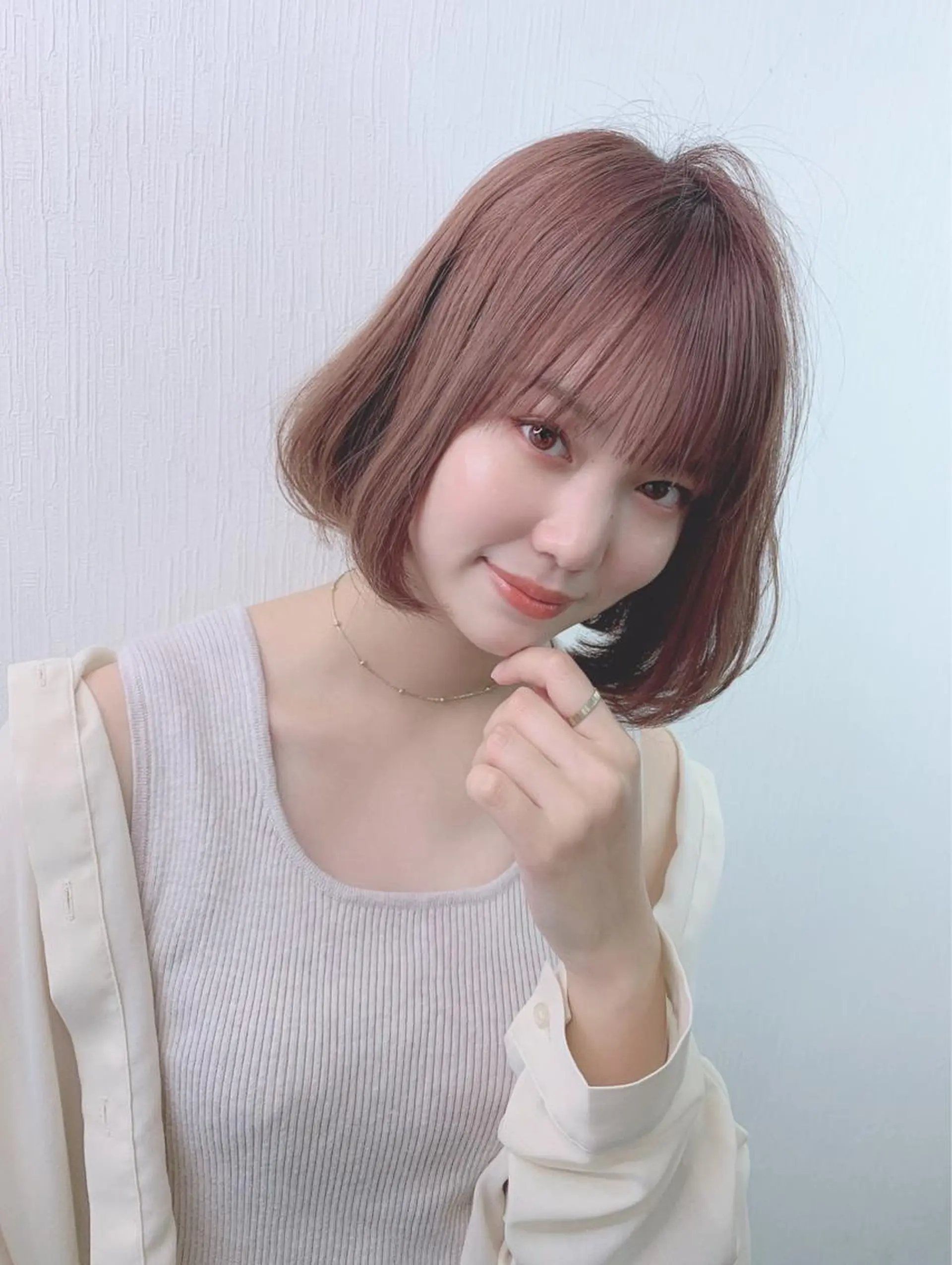 ミディアム カラー パーマ 【公式】amble luxe池袋東口🩷のヘアスタイル