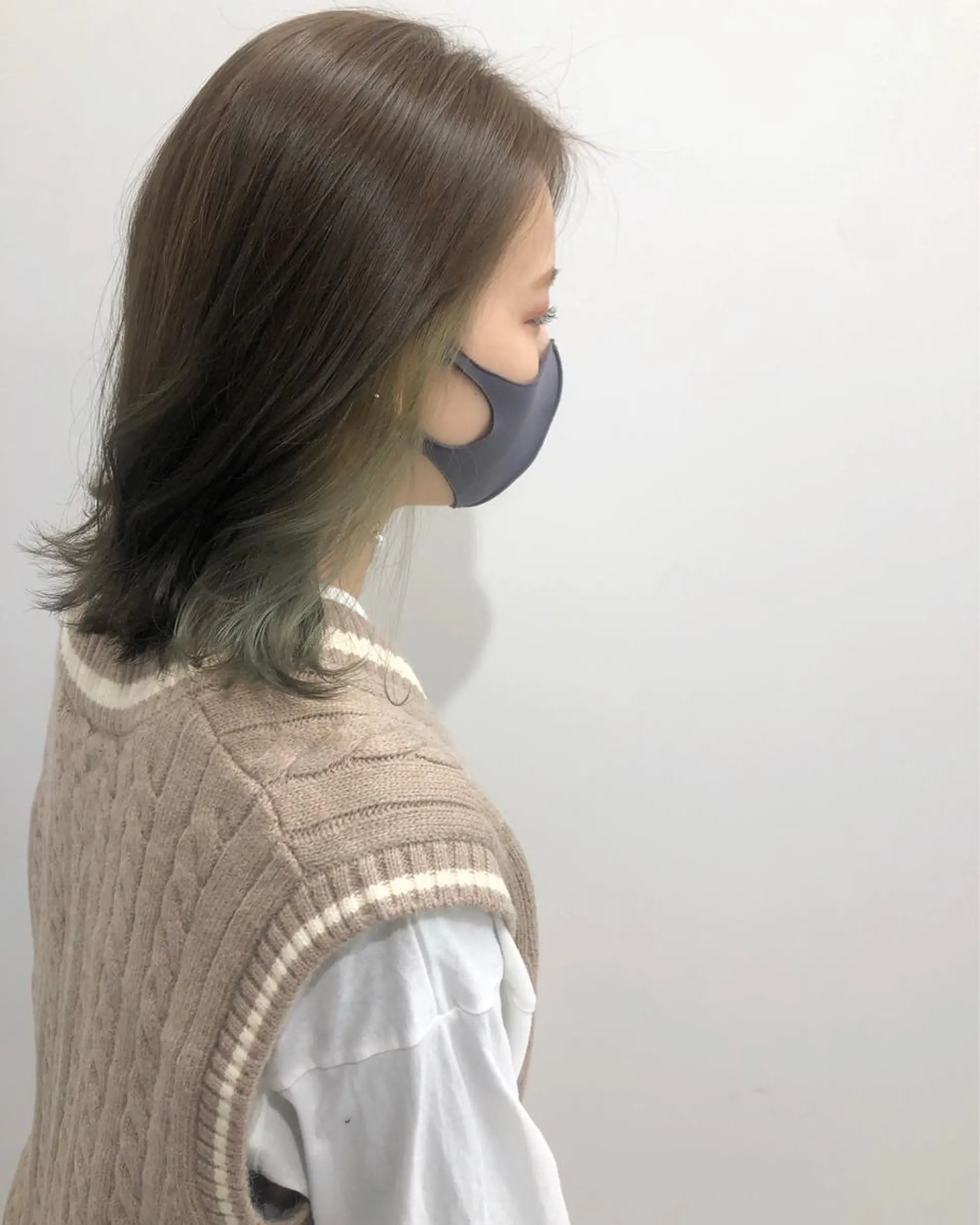 ミディアム カラー インナーカラー 宮本 円のヘアスタイル