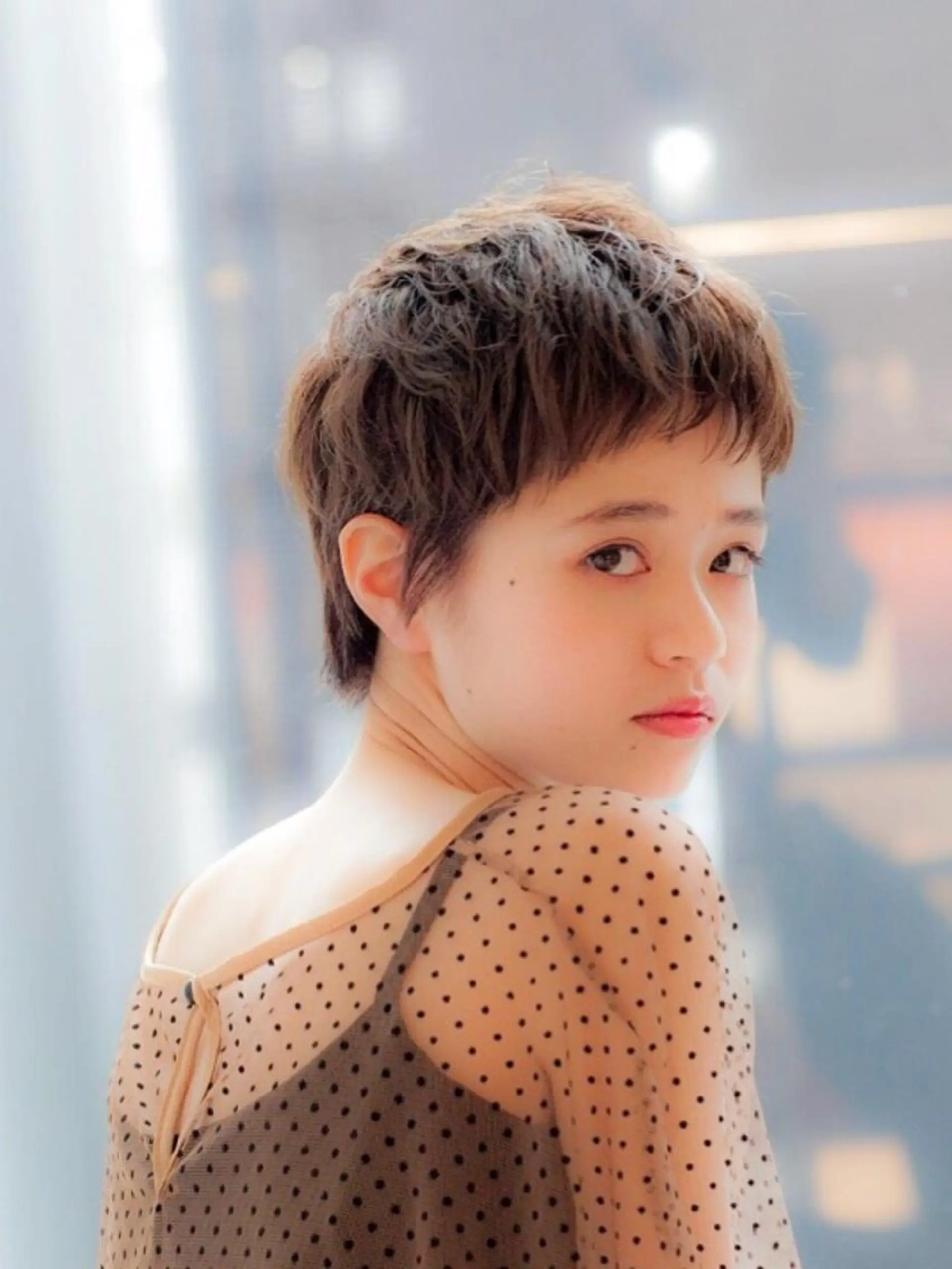 ショート 似合わせ艶髪カラー ❤️ハダユミのヘアスタイル