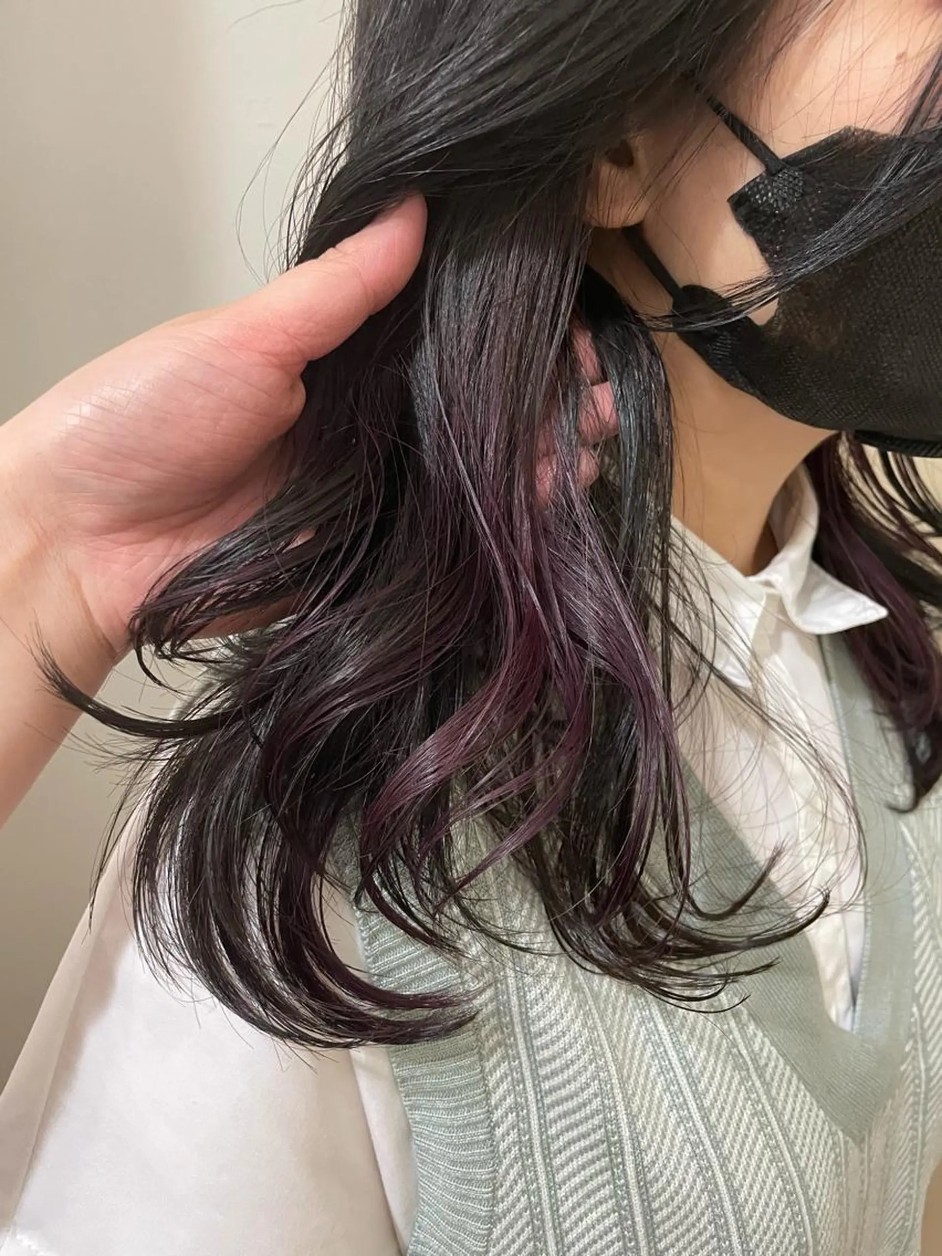 ロング カラー パープルカラー ヘアカラー 🦋透明感 艶カラー Rie🦋のヘアスタイル