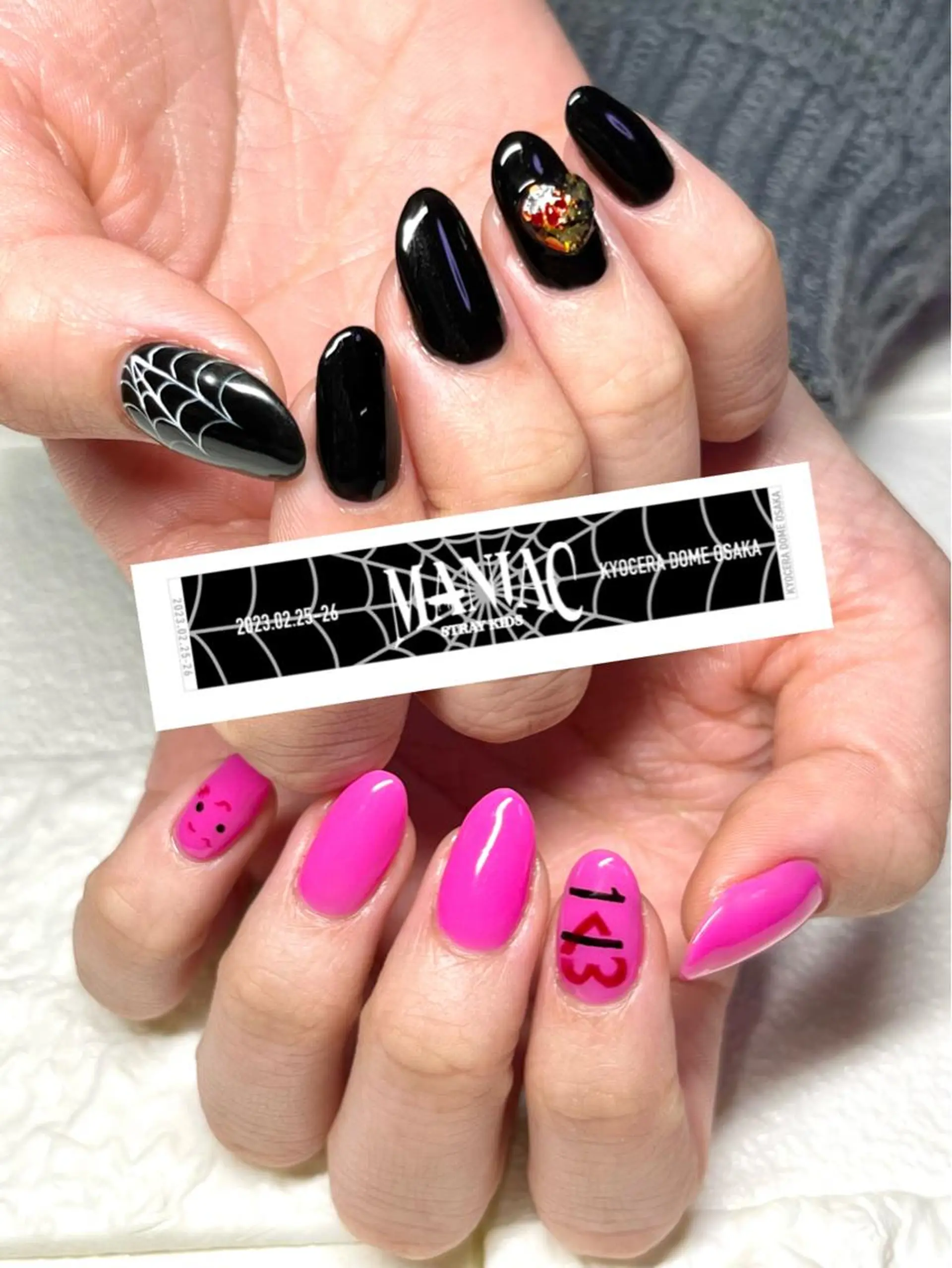 ミディアム ネイル ハンドネイル まり りぃ〜んのネイルデザイン