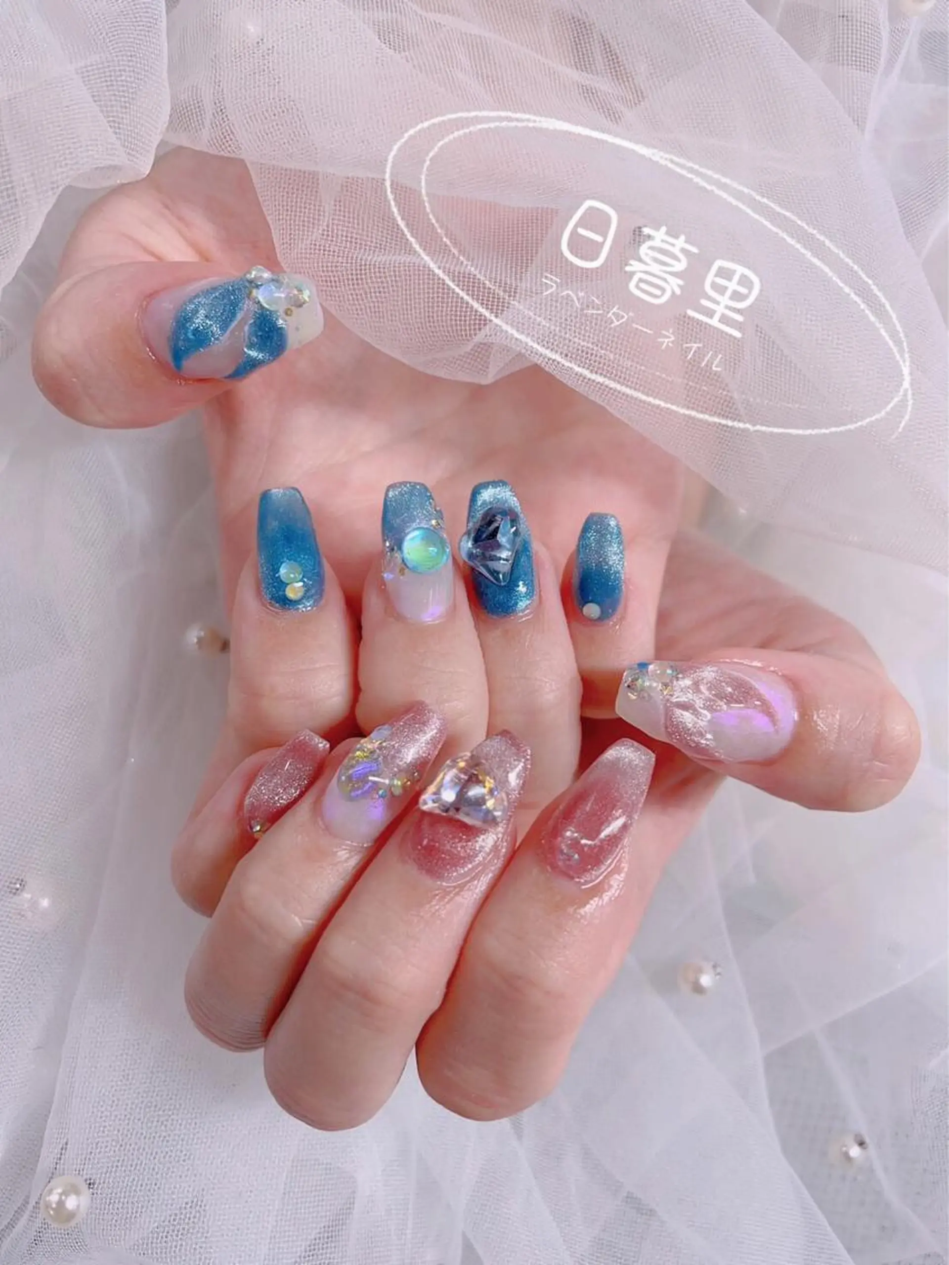 ネイル ラベンダー💖日暮里 ルル💖ネイルのネイルデザイン