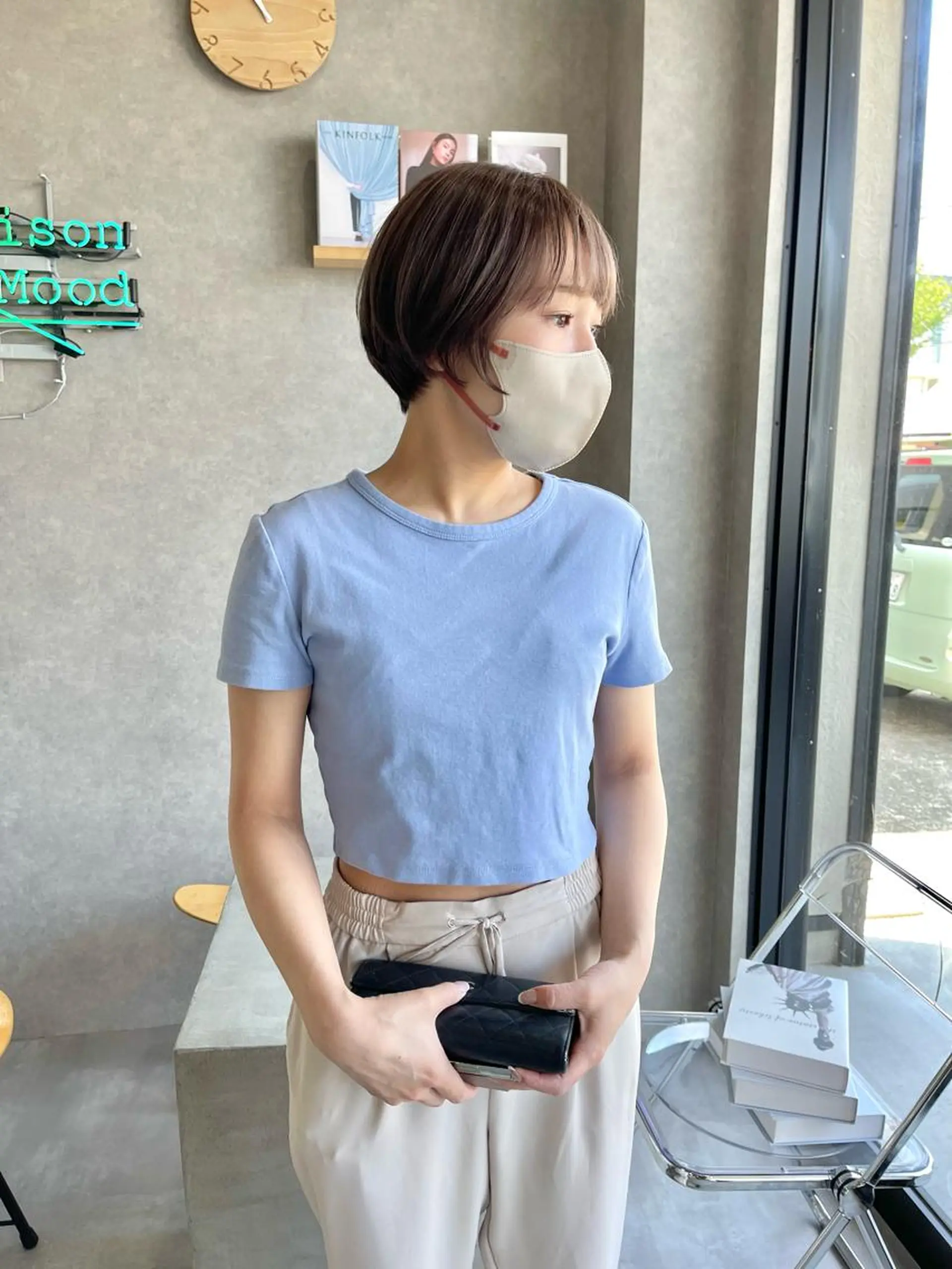 ショート カラー カット ヘアカラー トリートメント mood tatemachiのヘアスタイル