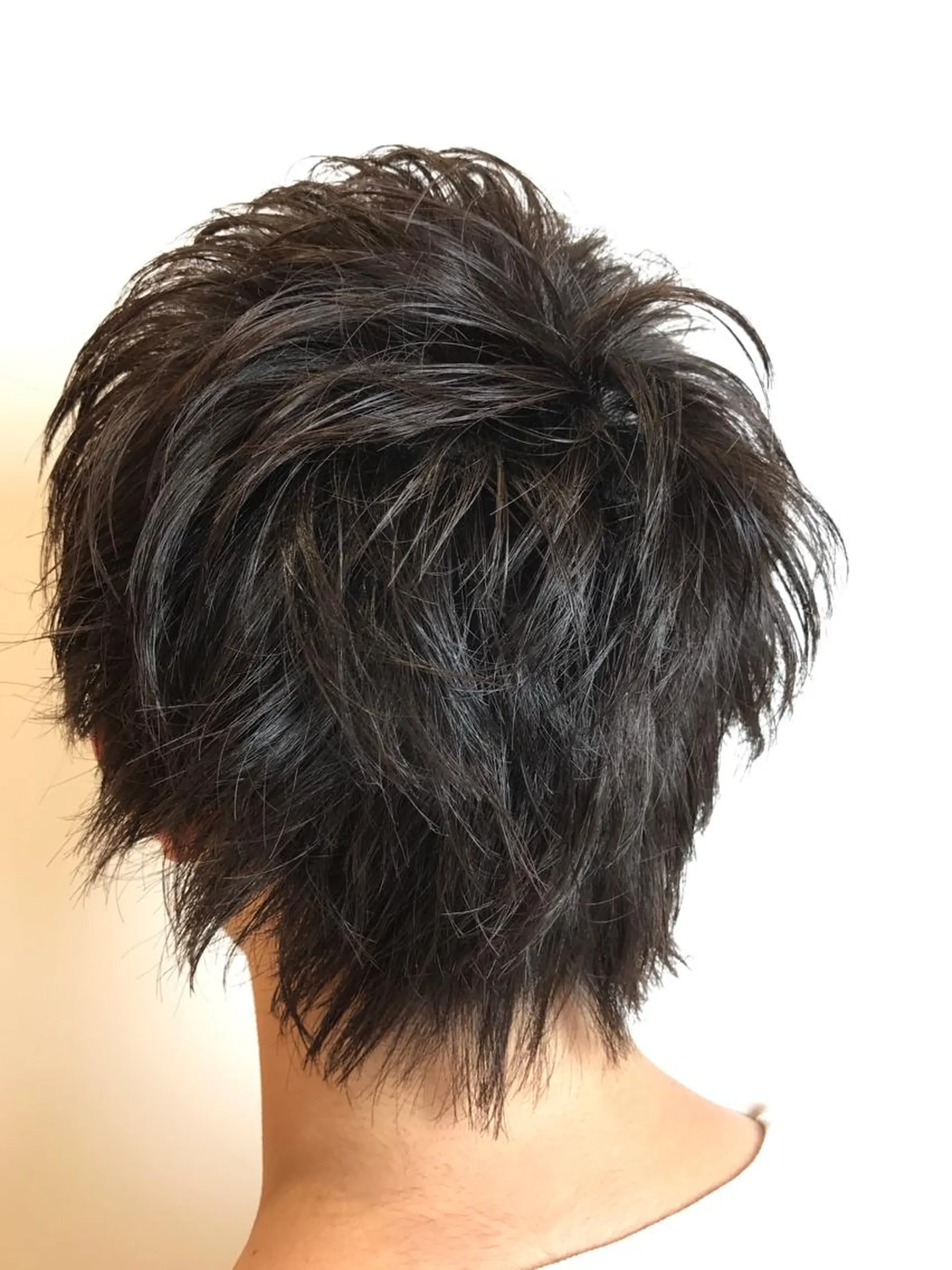 ショート カラー メンズ メンズウルフカット グレージュ ウルフカット カット パーマ Vir by browのヘアスタイル