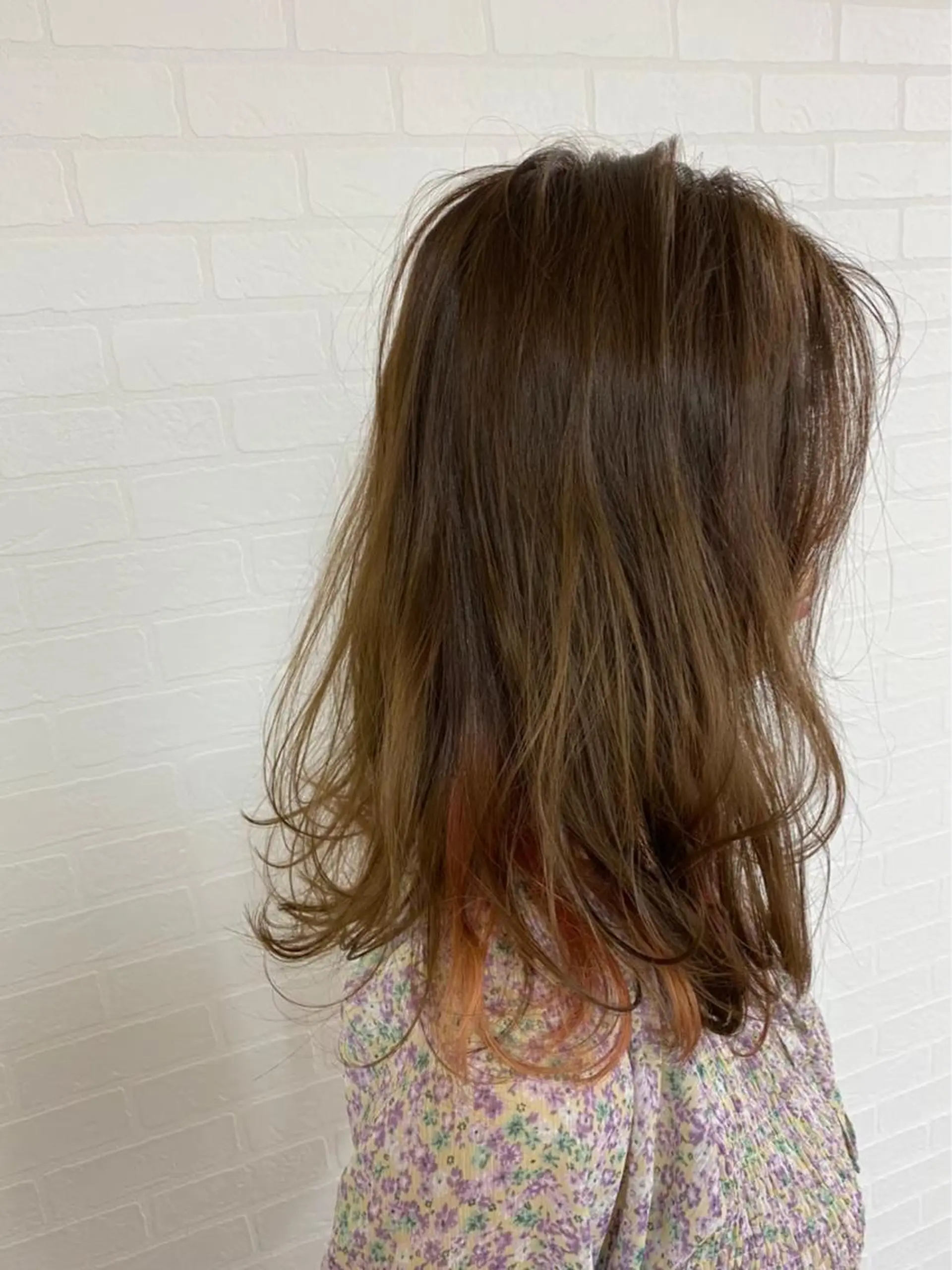 セミロング カラー パーマ 🎁無料カットカラー 📷撮影モデル募集✨のヘアスタイル