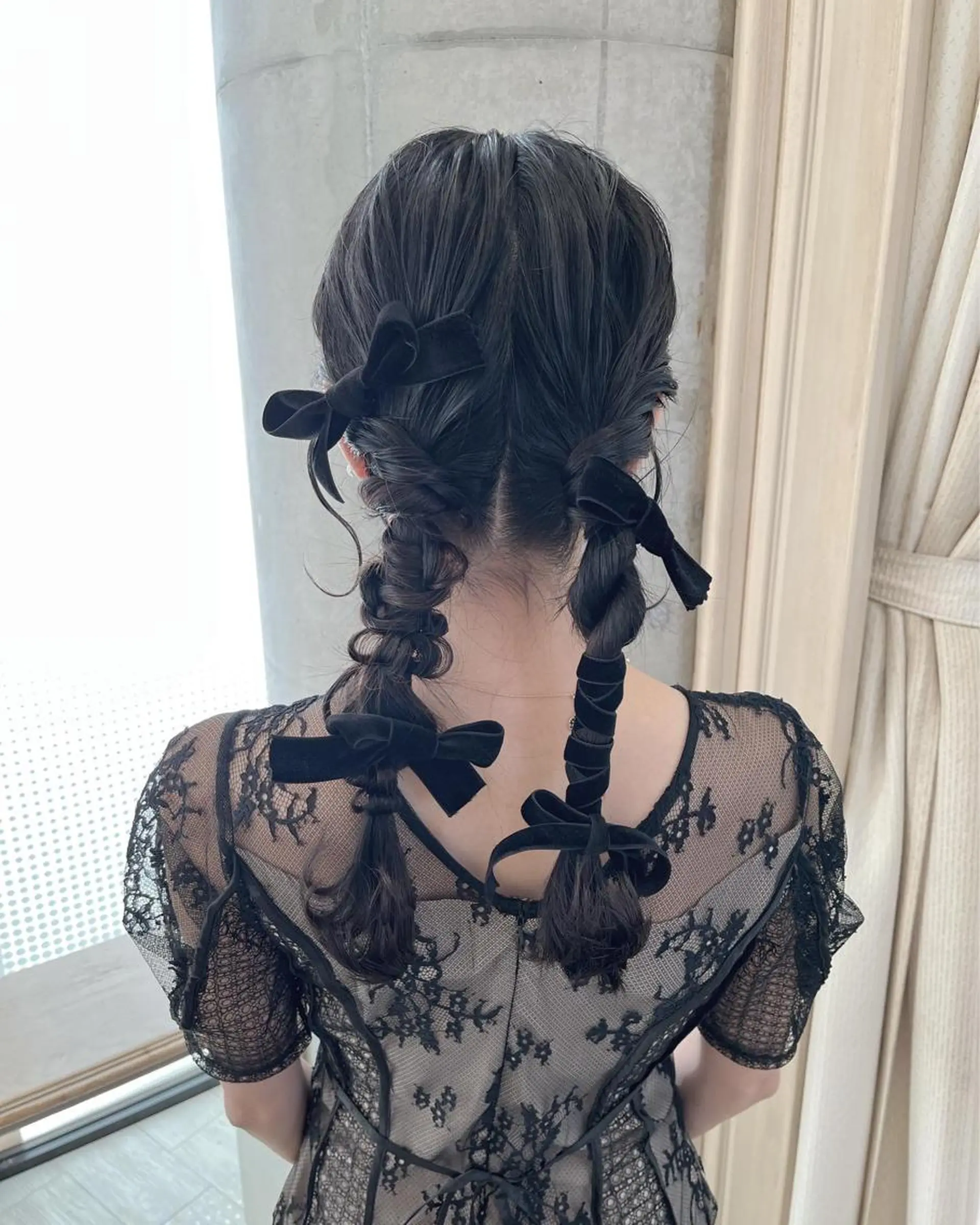 セミロング ヘアアレンジ ヘアセット サソウ ユリエ🥥のヘアスタイル