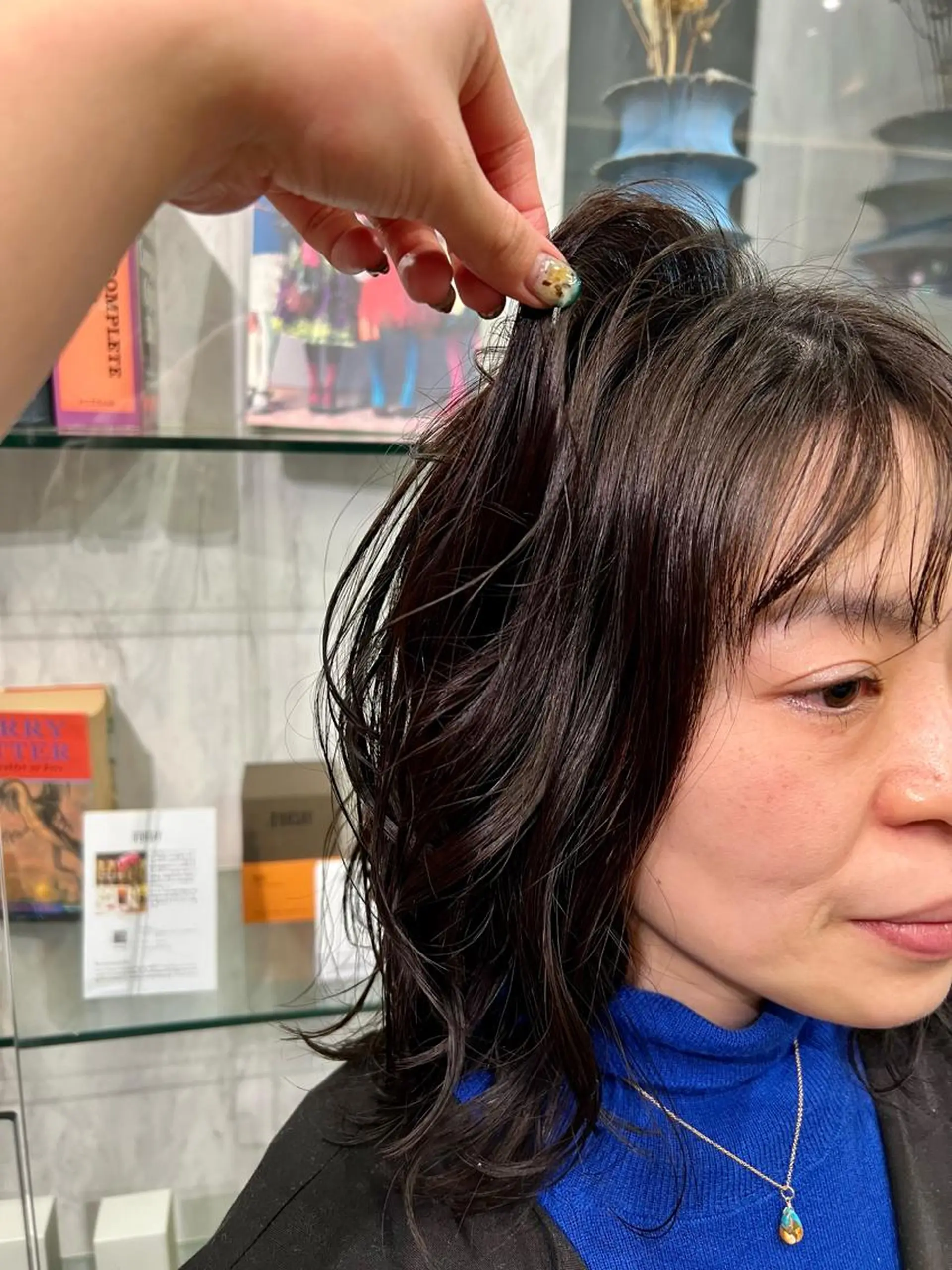 セミロング パーマ セミロングパーマ ROBBY所属・松井美樹/似合わせ ガーリー・韓国のヘアスタイル